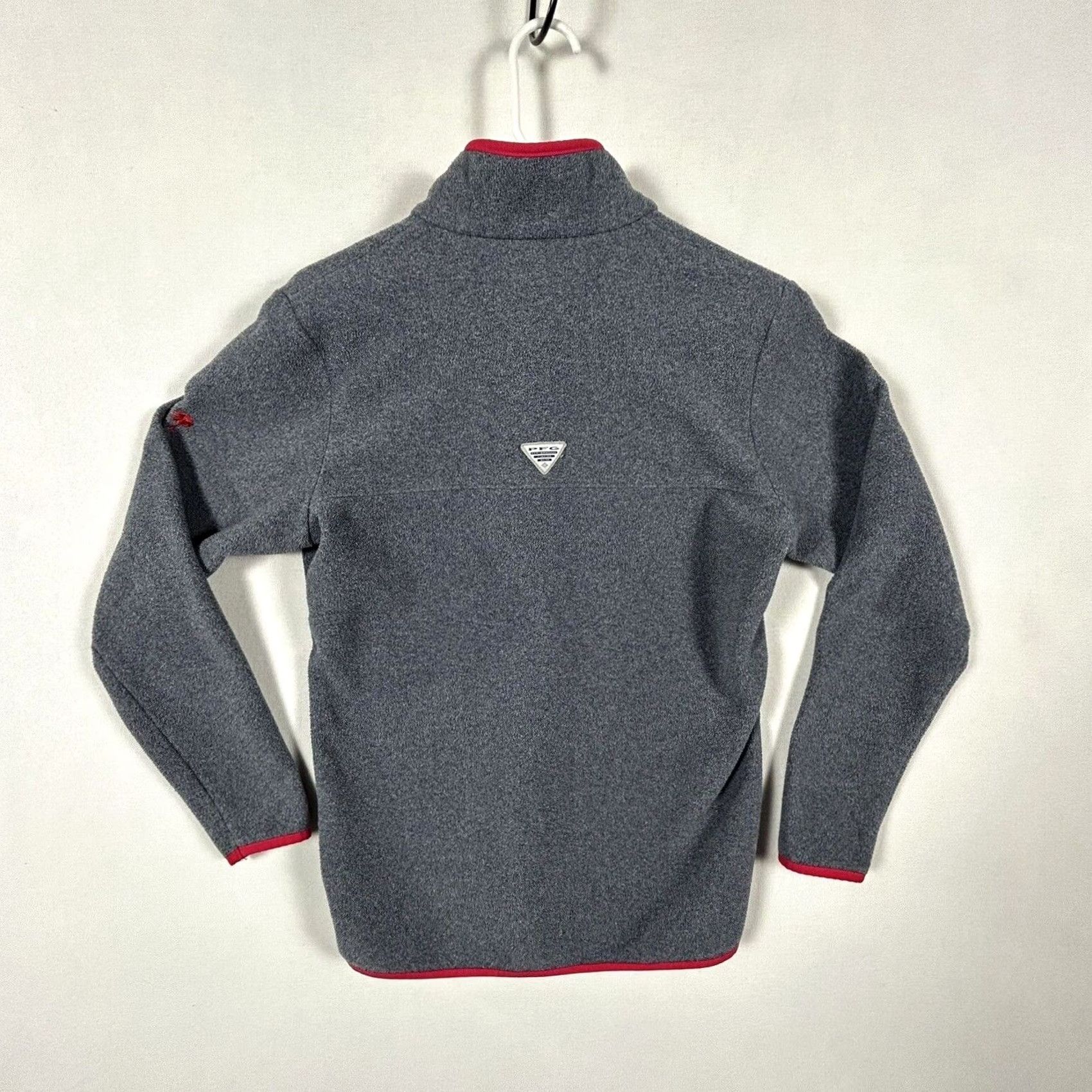 Vintage Columbia Fleece Jacket PFG Women's M Gray Mock Neck Snap Pocket Pullover Casual Everyday Mid-Length Jacket Size M / US 6-8 / IT 42-44 - 6 Thumbnail