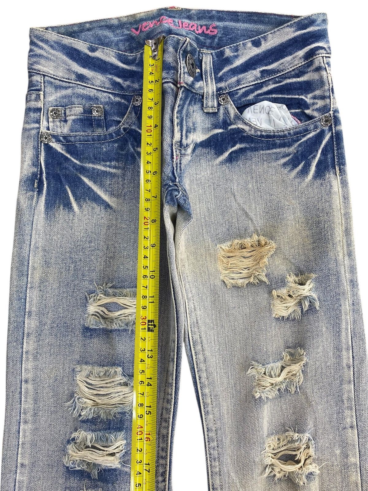 Japanese Brand Japanese Brand Acid Light Wash Style Distressed Jeans Size US 28 / EU 44 - 6 Thumbnail