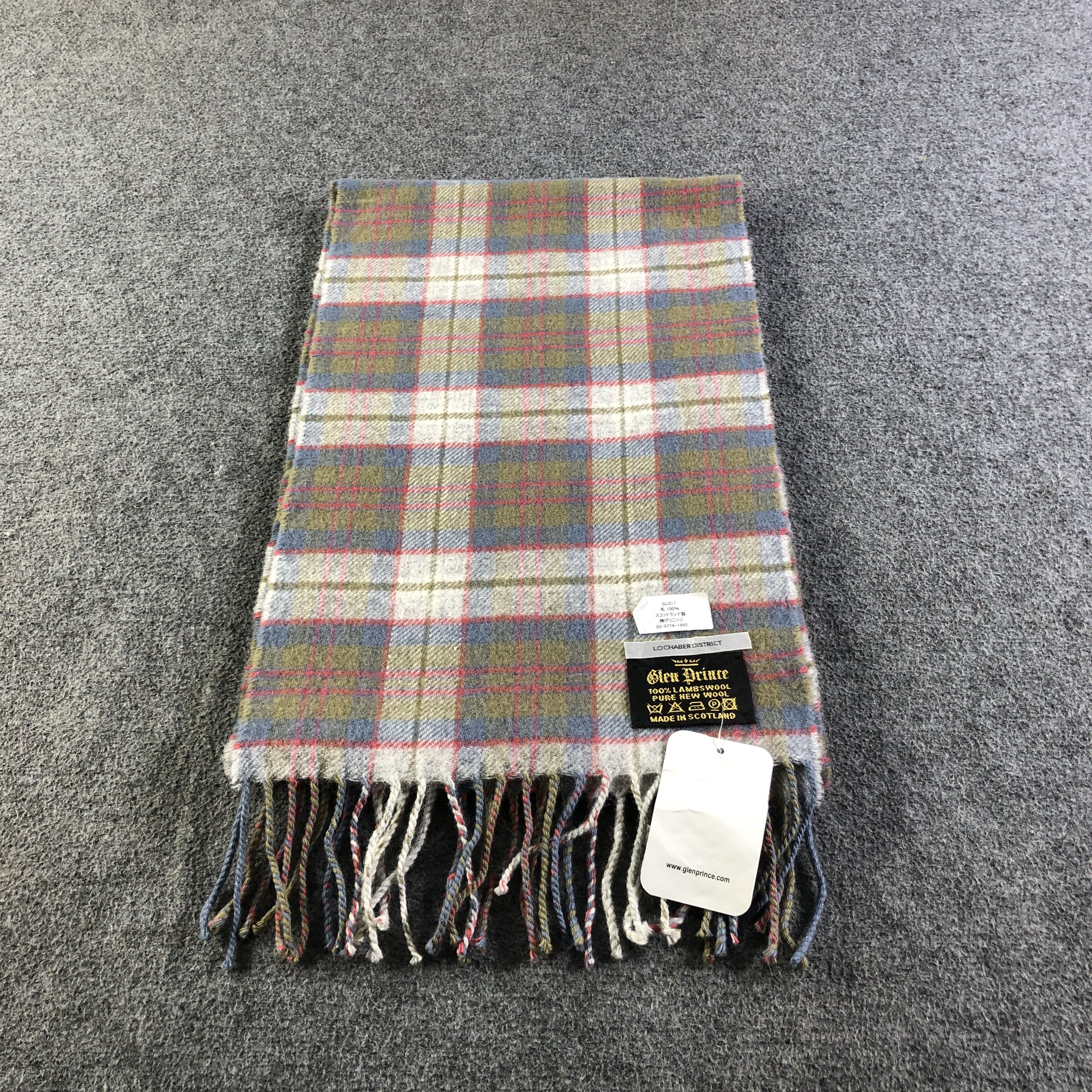 Vintage Glen Prince Tartan Wool Scarf Muffler V2720 Size ONE SIZE - 2 Thumbnail