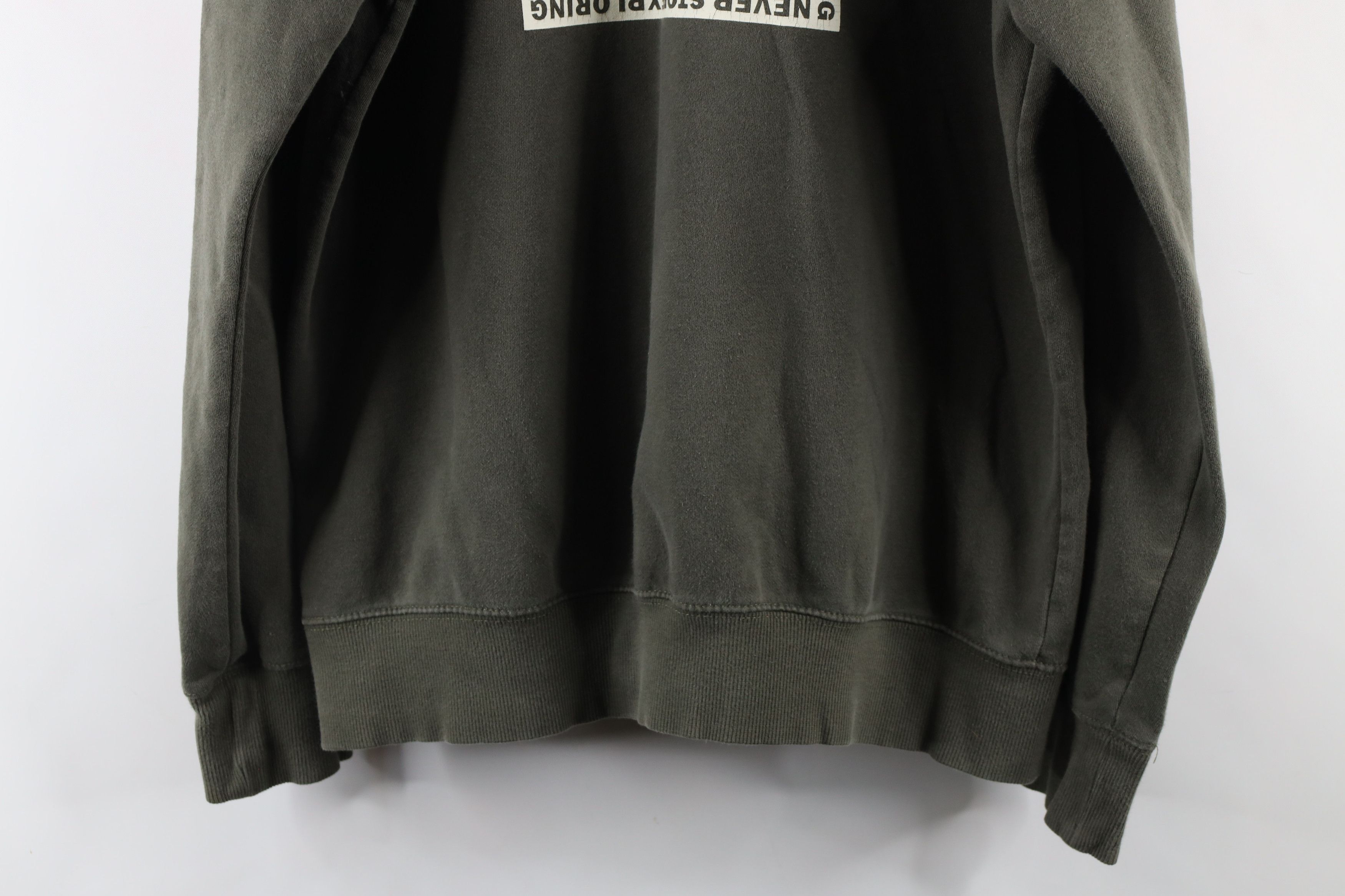 The North Face × Vintage Vintage The North Face Out Big Logo Hoodie Sweatshirt Olive Size US M / EU 48-50 / 2 - 11 Thumbnail