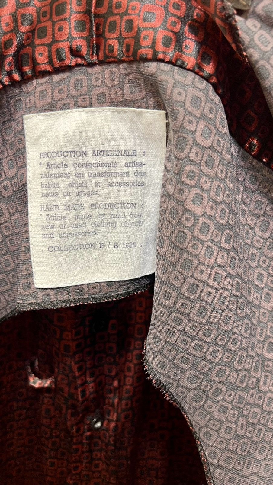 Maison Margiela MARGIELA ARCHIVES s/s 1995 pijama shirt and jabot Size US S / EU 44-46 / 1 - 2 Thumbnail