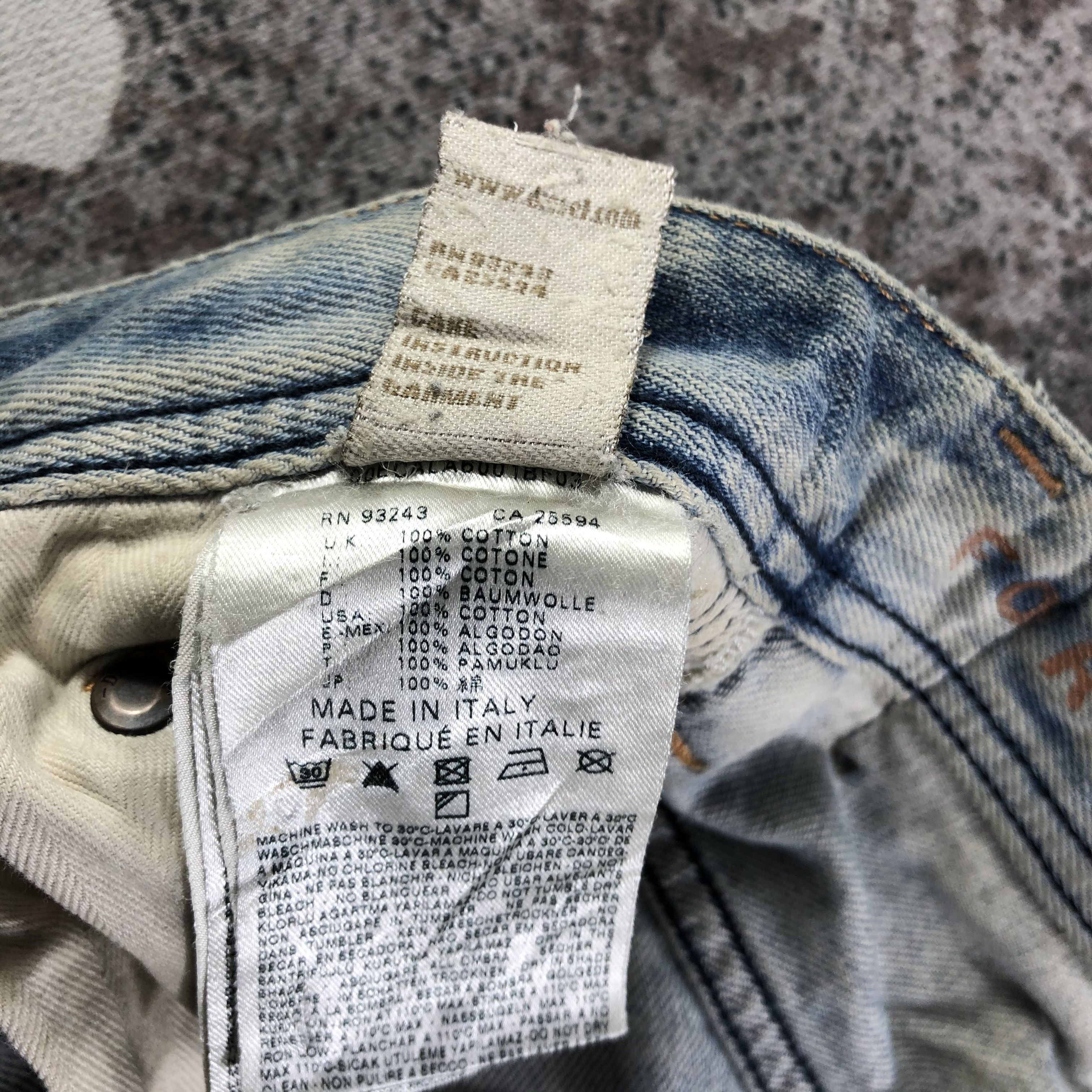 Diesel Ripped Jeans Faded Blue Denim KJ2885
