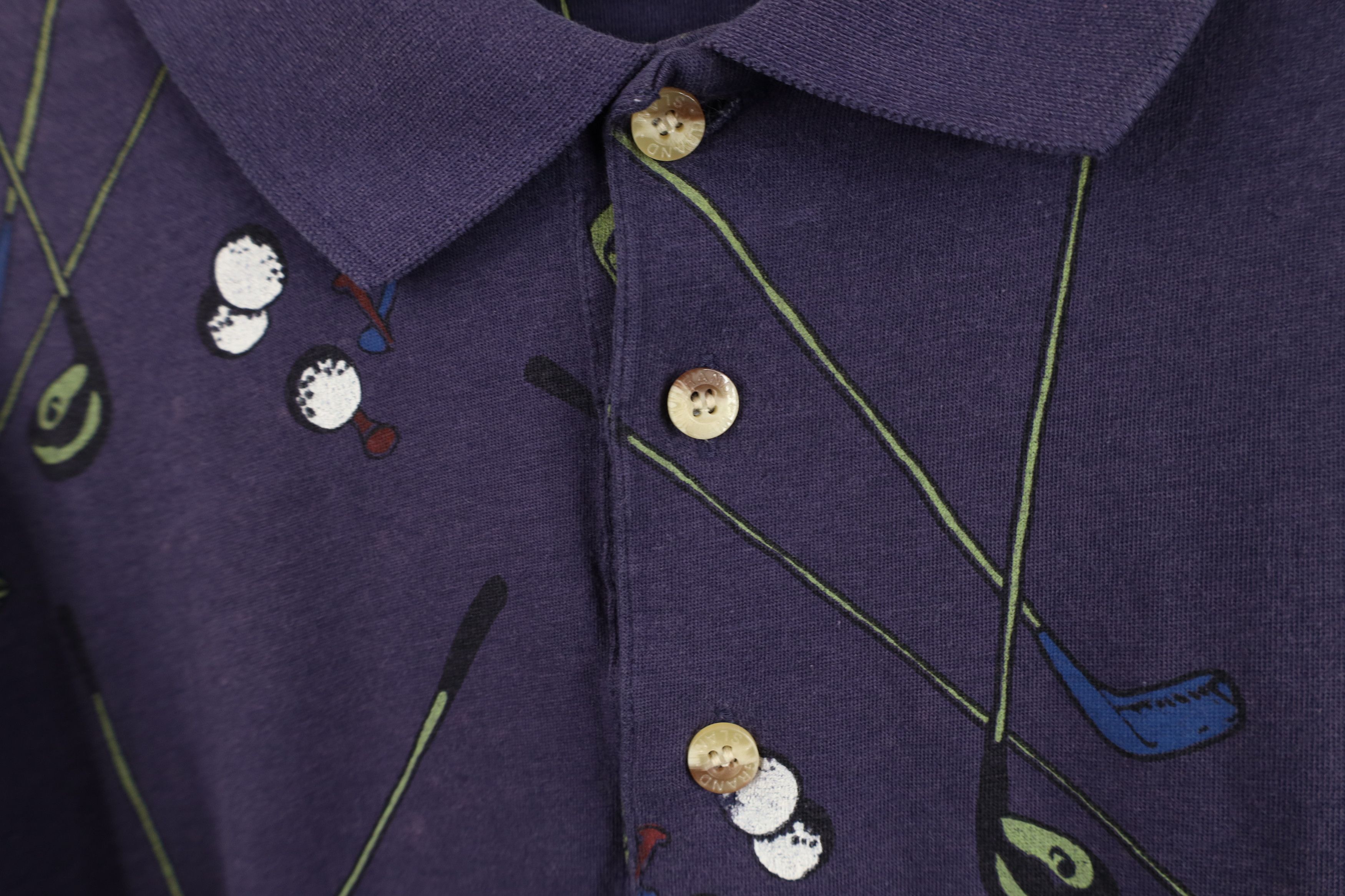 Vintage Vintage 90s Streetwear Golf All Over Print Polo Shirt Blue Size US L / EU 52-54 / 3 - 7 Thumbnail