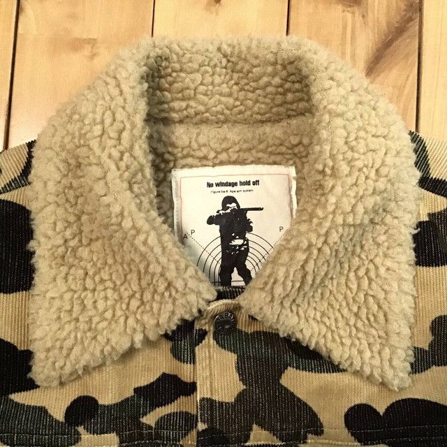 Bape × Nigo 🔥Vintage🔥 BAPE camo Corduroy Boa Jacket a bathing ape NIGO Size US S / EU 44-46 / 1 - 3 Thumbnail