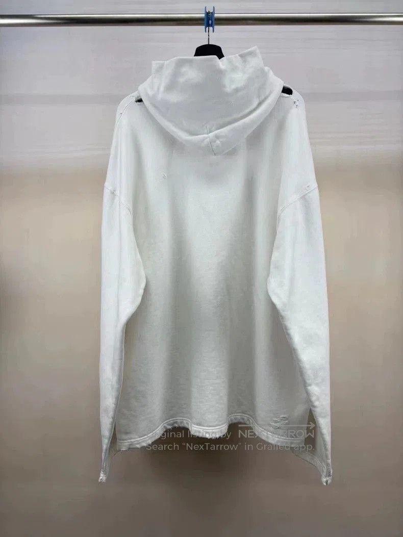 Balenciaga Balenciaga White Mosaic Logo Hoodie. Size US S / EU 44-46 / 1 - 2 Thumbnail