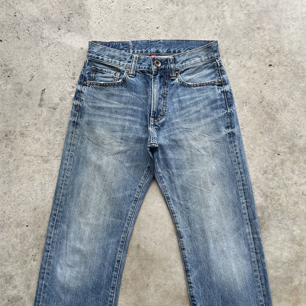 Japanese Brand × Jean × Vintage W29x29 Vintage Japanese Jeans Faded Denim Pants Size US 29 - 3 Thumbnail