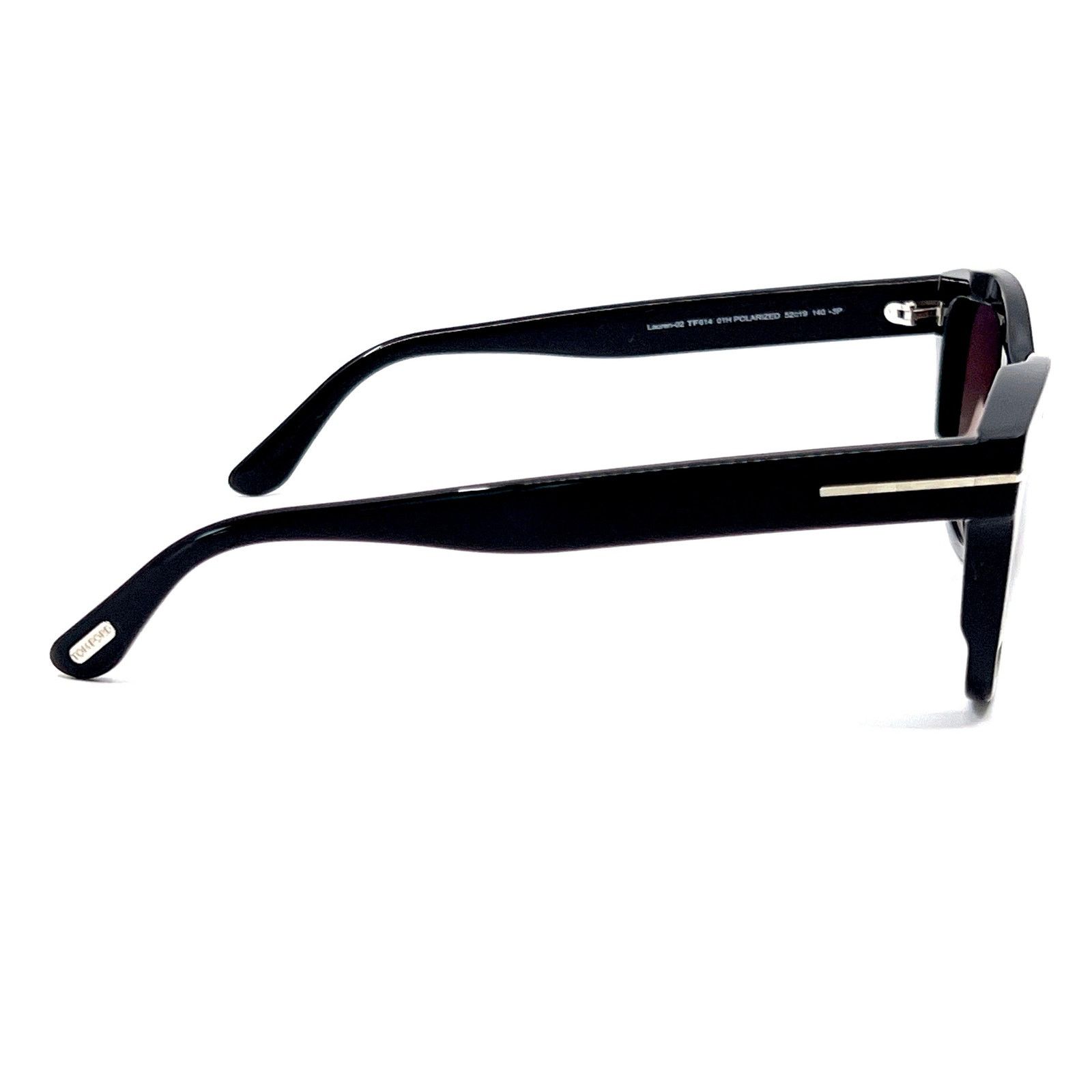Tom Ford New, TOM FORD Lauren-02 Sunglasses TF614 01H Polarized Size ONE SIZE - 3 Thumbnail