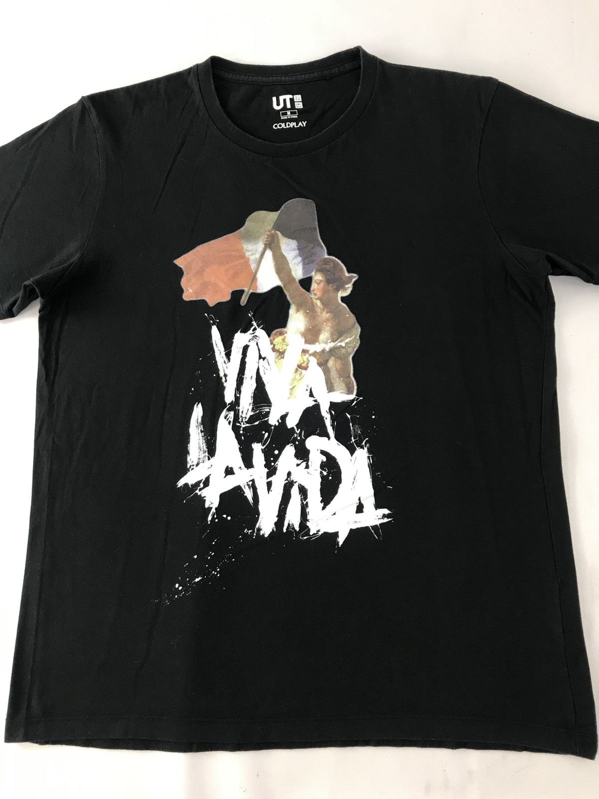 Band Tees Coldplay Viva La Vida 4th Album Graphic Printed Black Tee Size US M / EU 48-50 / 2 - 3 Thumbnail