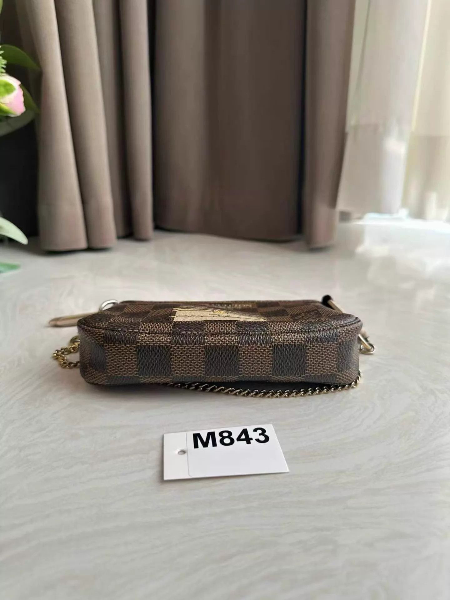 Louis Vuitton LV Doodle Mini Brown Checkerboard Pochette Size ONE SIZE - 9 Thumbnail