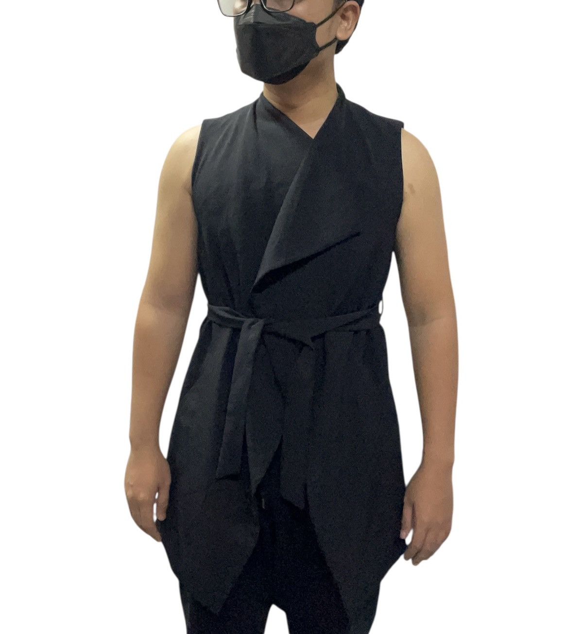 Yohji Yamamoto Zara Sleeveless Double Breasted Dress Tie Belt Yohji Style Size S / US 4 / IT 40 - 1 Thumbnail