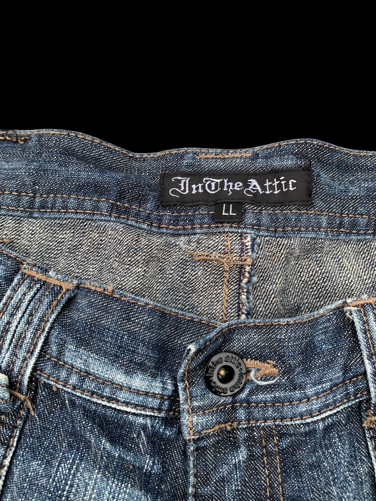 Kapital FLARE💥IN THE ATTIC RUSTY JAPANESE PUNK DISTRESSED DENIM Size US 32 / EU 48 - 14 Thumbnail