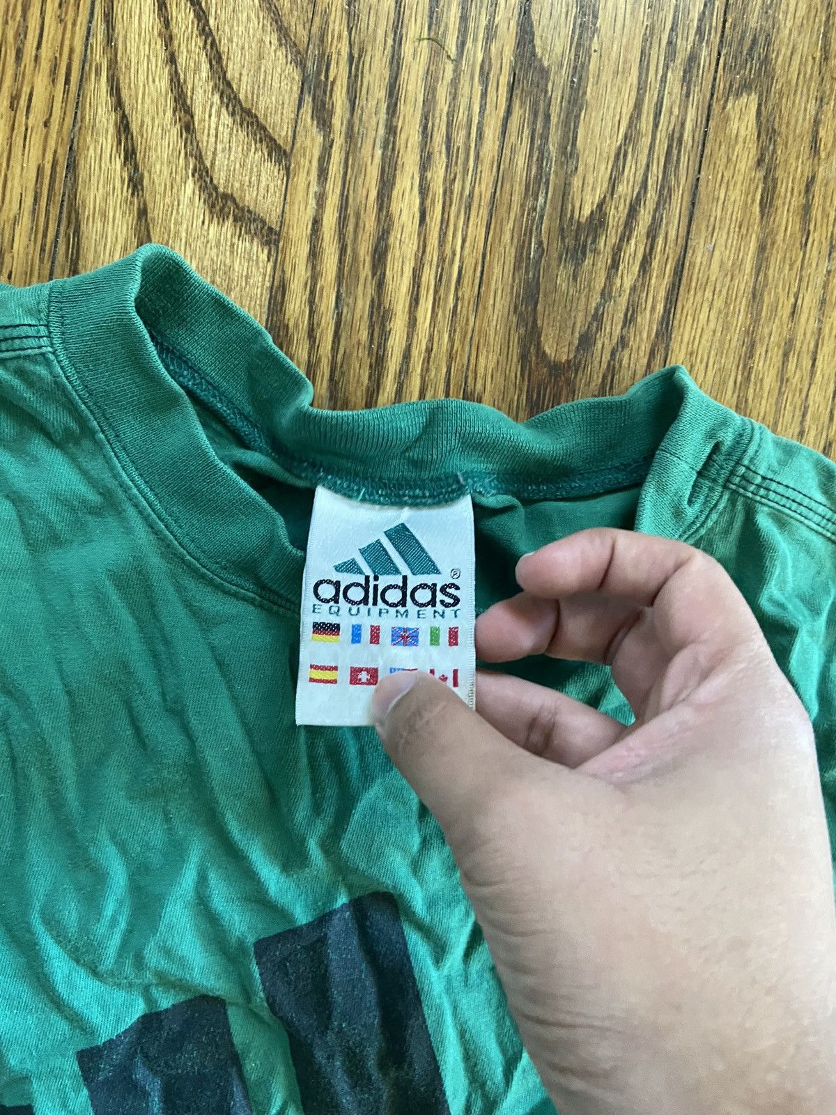 Adidas × Vintage Vintage adidas equipment t shirt Size US XL / EU 56 / 4 - 3 Thumbnail