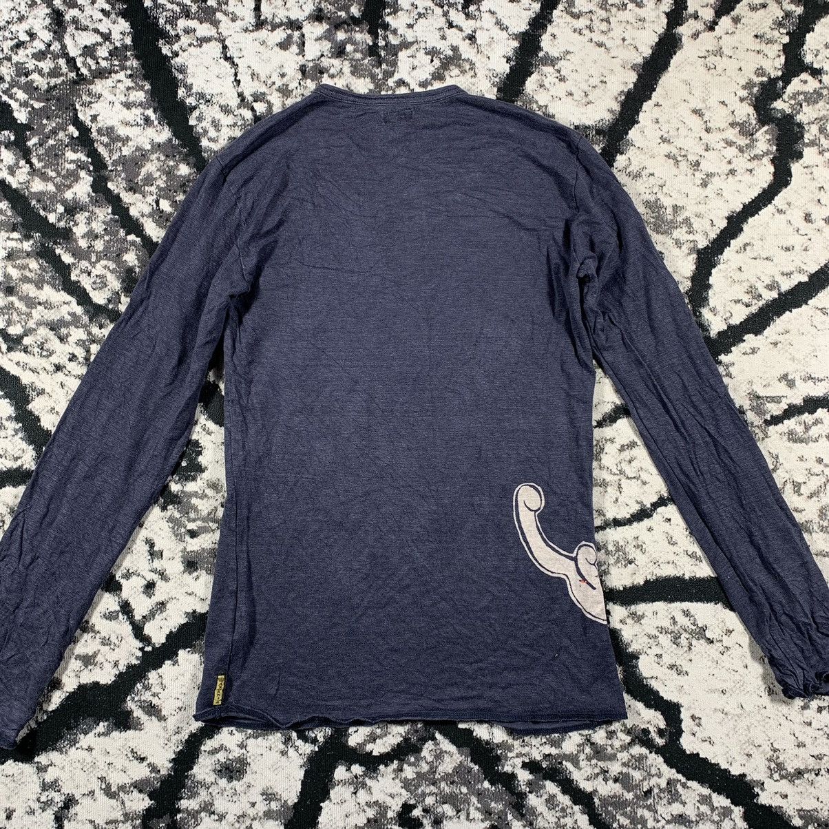 Armani × Vintage Vintage y2k Armani Dragon Japan Style Longsleeve Tshirt Tee Size M / US 6-8 / IT 42-44 - 4 Thumbnail