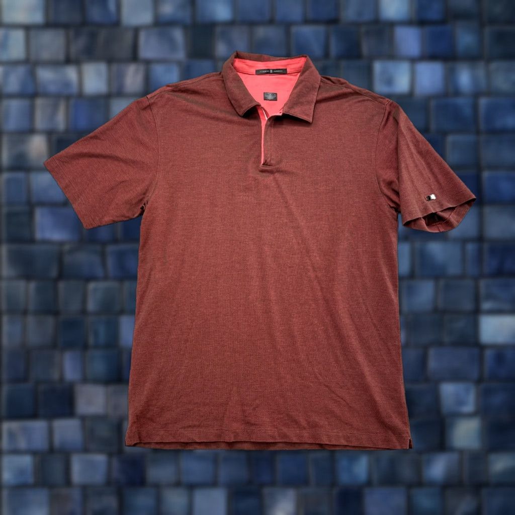Nike Nike Tiger Woods Polo Shirt Men's 1/4 Zip Short Sleeve Golf Size L Red Size US L / EU 52-54 / 3 - 1 Thumbnail