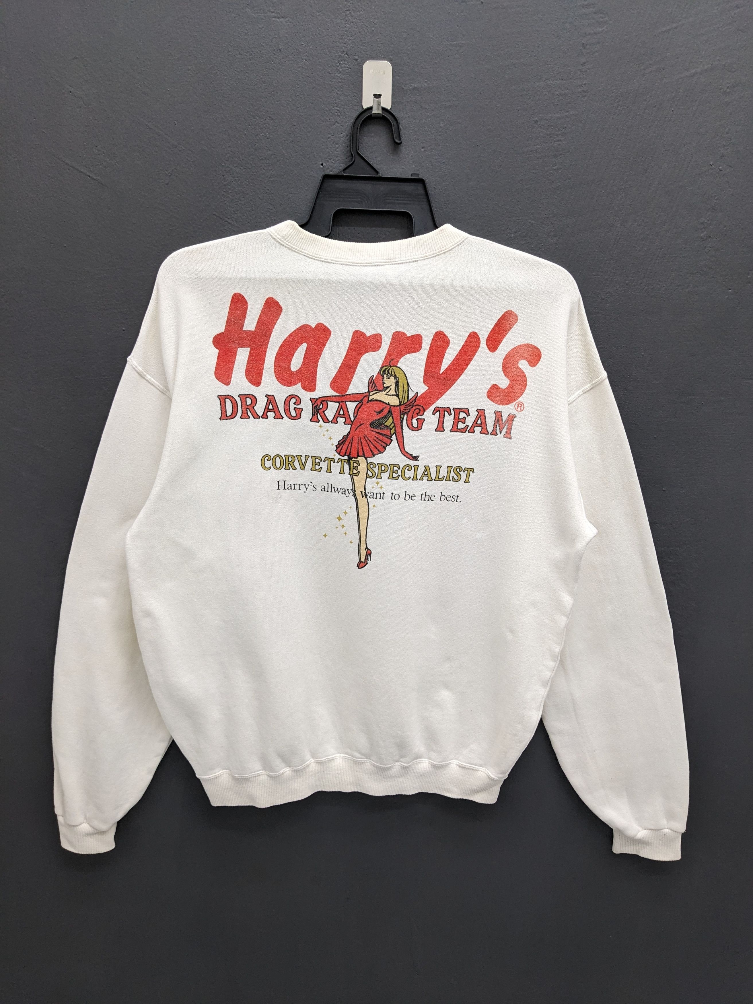 Other Vintage White Harry's Drag Racing Team Corvette Specialist Size US L / EU 52-54 / 3 - 2 Thumbnail