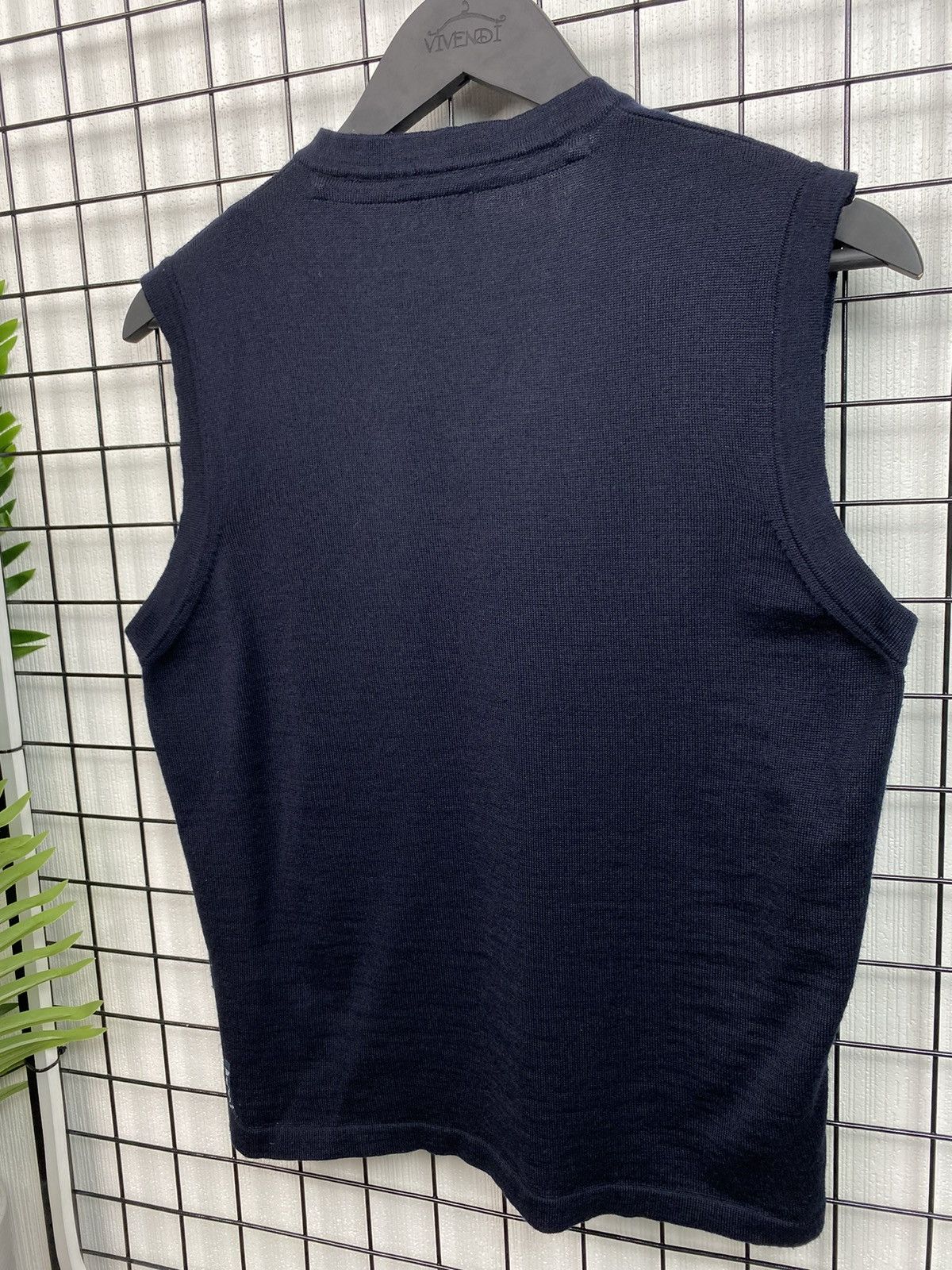 Giorgio Armani Armani Jeans Vest Knit Wool Men’s M Unisex Navy Blue Logo AJ Size US M / EU 48-50 / 2 - 9 Thumbnail