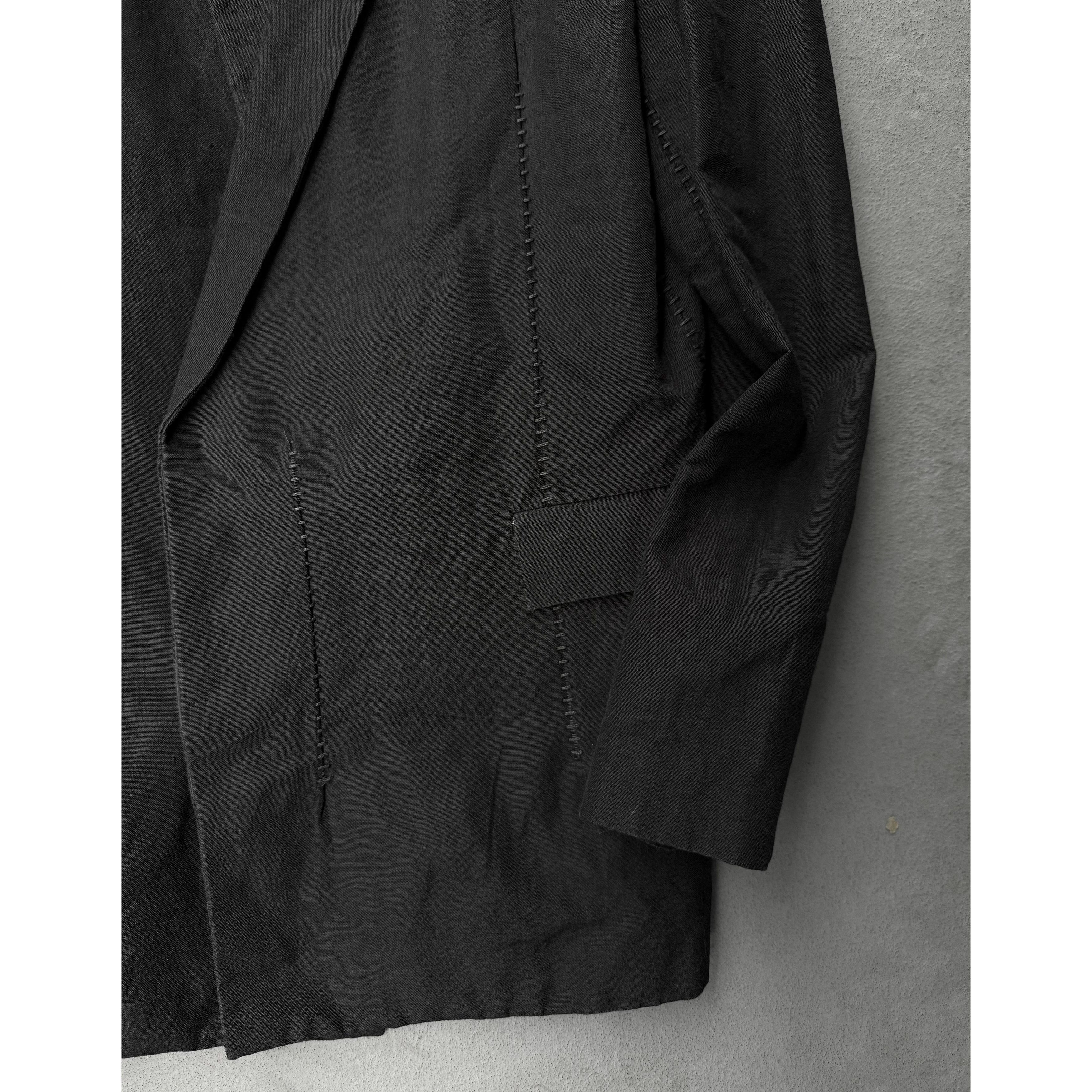 Leopold Bossert Leopold Bossert SS17 Selvedge Overlock Peak Lapel Linen Rami Size US S / EU 44-46 / 1 - 14 Thumbnail