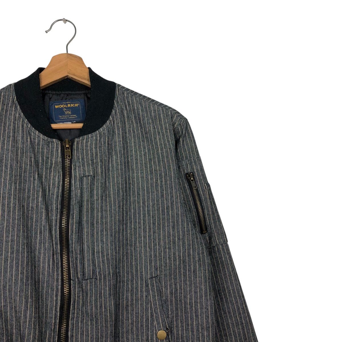 Japanese Brand 📌Vintage Hickory Chore Bomber Jacket Woolrich Issey Miyake Size US M / EU 48-50 / 2 - 7 Thumbnail