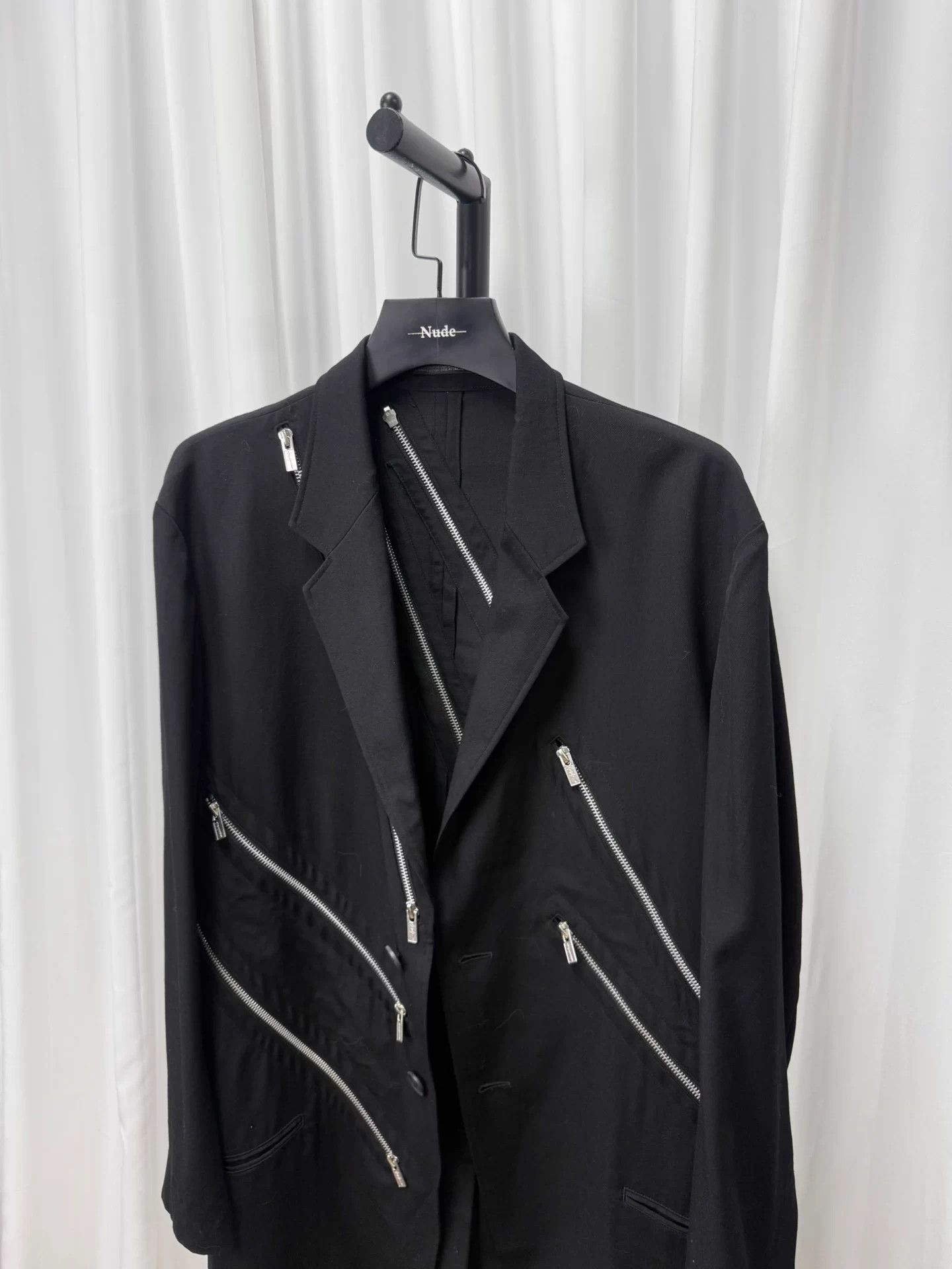 Yohji Yamamoto Yohji Yamamoto pour homme Zipper Wool Suit Size US L / EU 52-54 / 3 - 4 Thumbnail