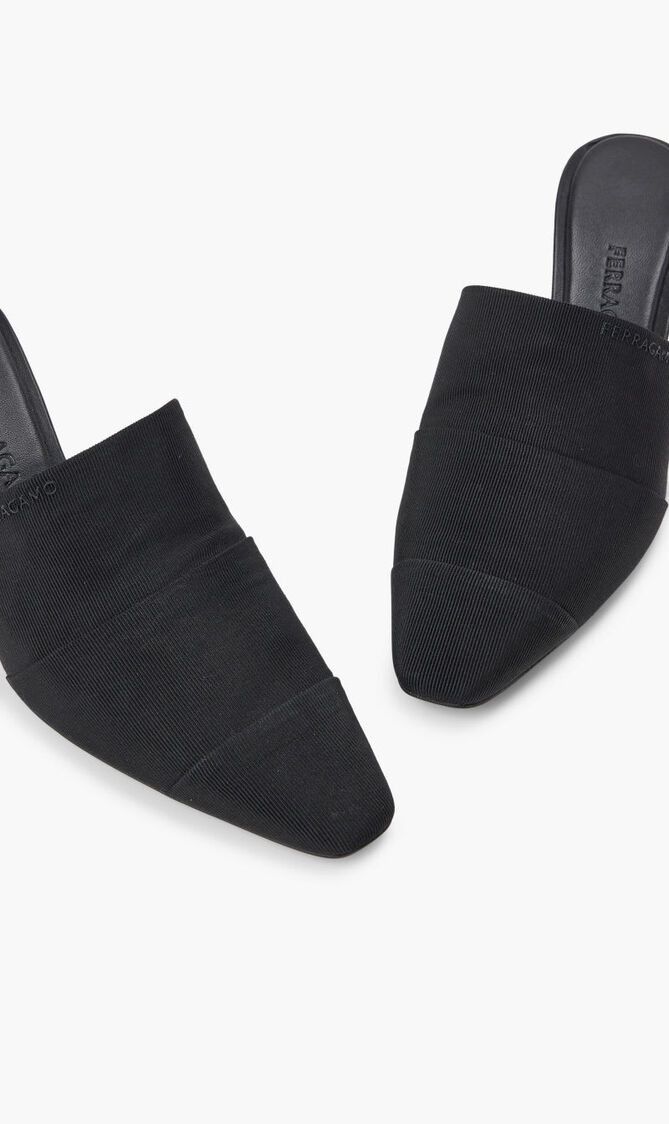 Salvatore Ferragamo o1y0426 Mules in Black Size US 9 / IT 39 - 4 Thumbnail