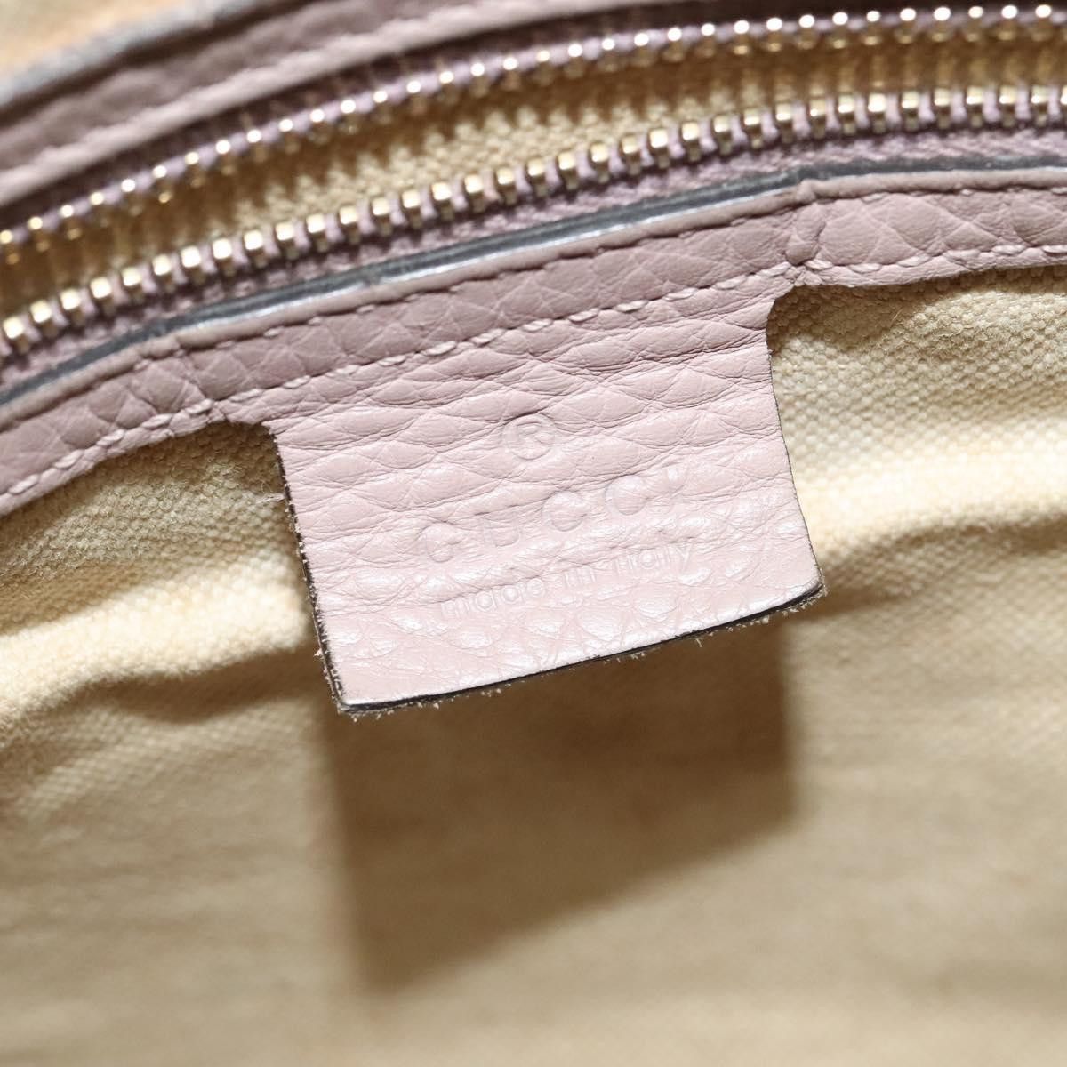 Gucci GUCCI GG Canvas Sherry Line Hand Bag Beige Gold Size ONE SIZE - 17 Thumbnail