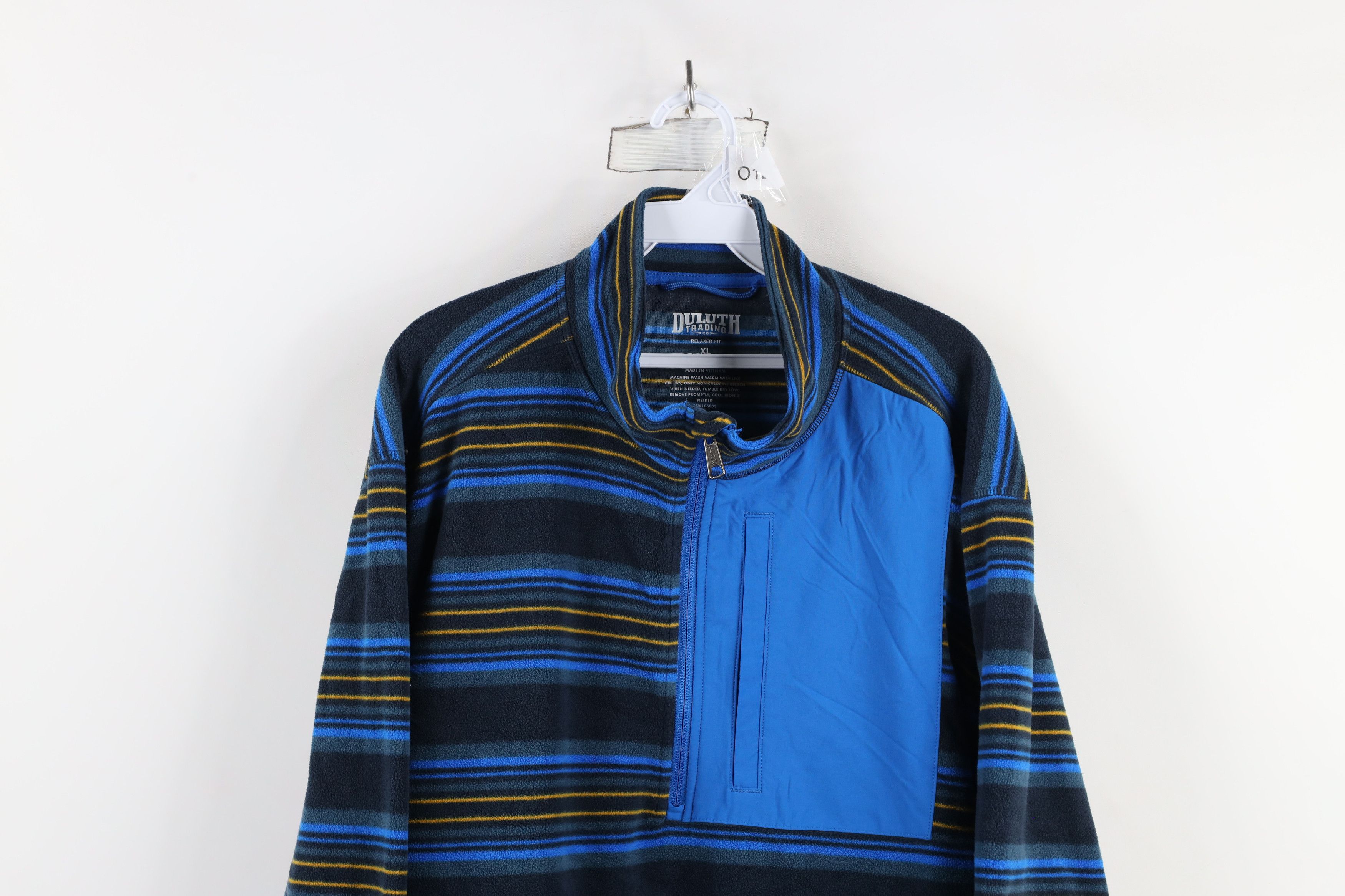 Duluth Trading Company × Vintage Duluth Trading Co Striped Fleece Half Zip Pullover Sweater Size US XL / EU 56 / 4 - 2 Thumbnail