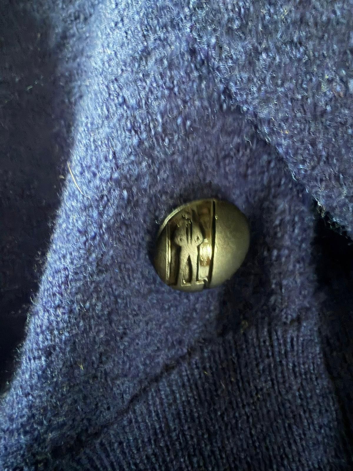 Karl Lagerfeld Lagerfeld Vintage Blue Merino Wool Half-Zip Pullover Sz S Size US S / EU 44-46 / 1 - 6 Thumbnail