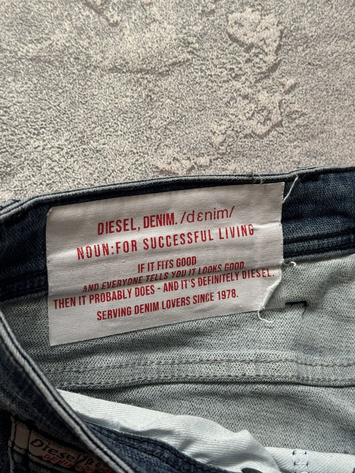 Diesel × Diesel Black Gold Diesel 33/32 blue denim pant trouser Jean chino y2k Size US 33 - 13 Thumbnail