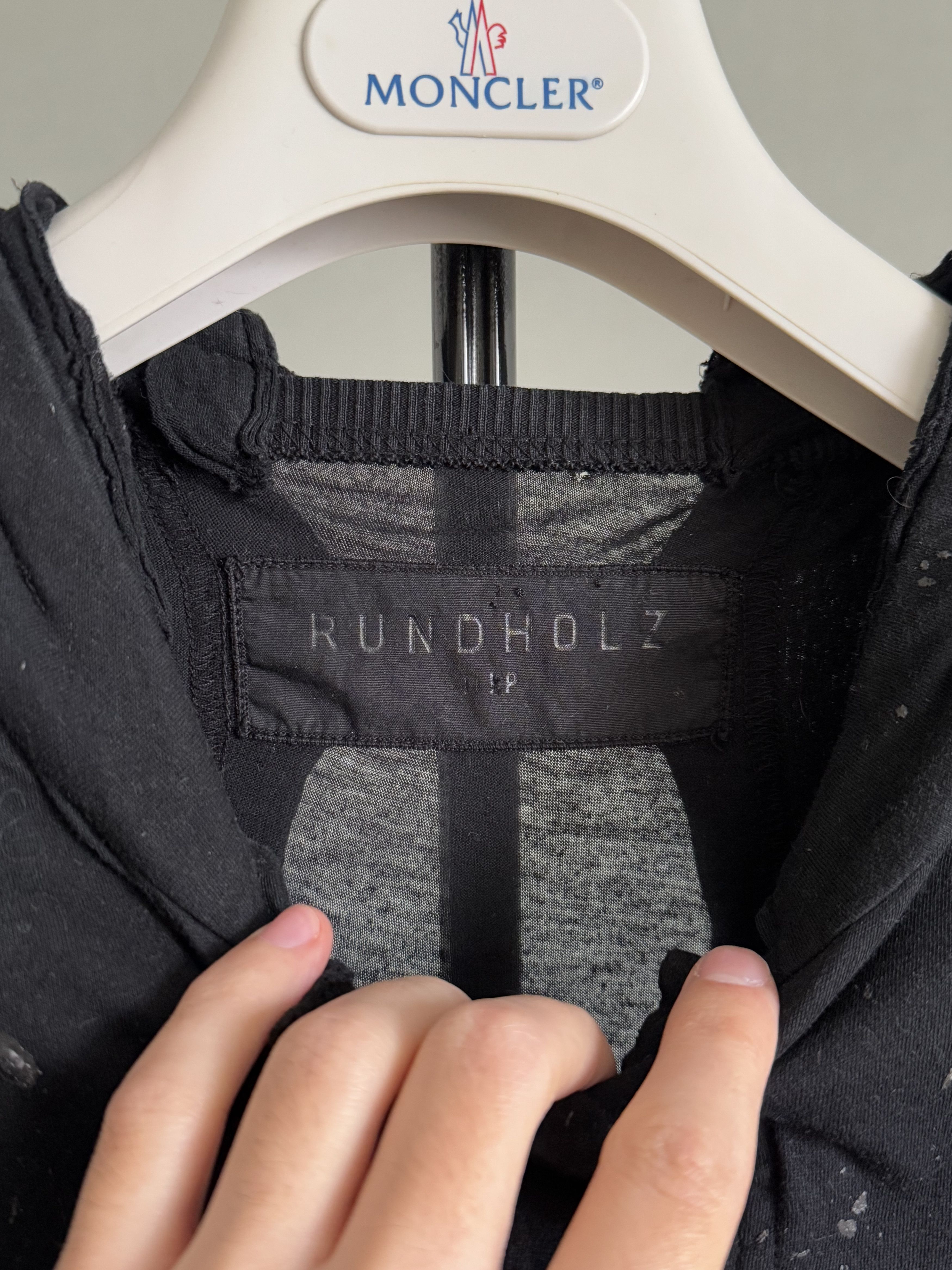 Rundholz Rundholz Dip Lagenlook Black Splattered Shirt Size M / US 6-8 / IT 42-44 - 4 Thumbnail