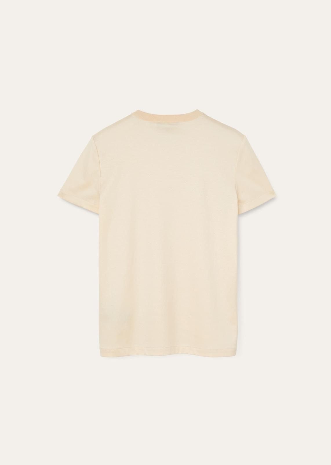 Loro Piana o1srvl11e0125 FAI5069 Crewneck T-Shirt in Cream Size L / US 10 / IT 46 - 2 Thumbnail