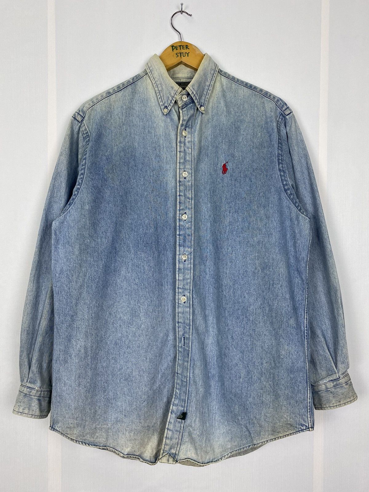 Polo Ralph Lauren × Vintage Vintage Polo Country Denim Jacket Size US M / EU 48-50 / 2 - 2 Thumbnail