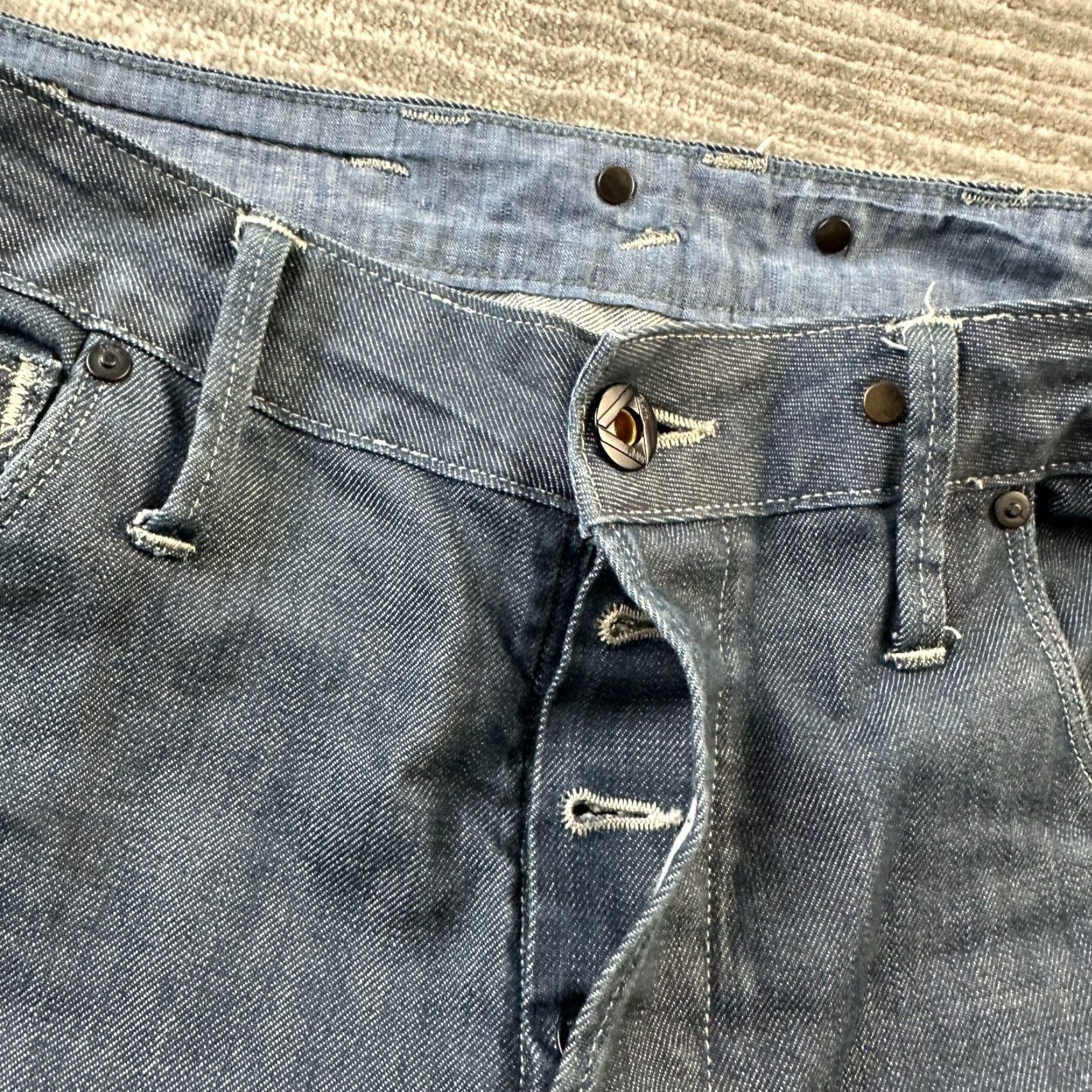 G-Star G Star Raw Jeans Mens 32x32 Blue Denim Pants 3D Tapered Biker Jeans G-Star Mens 32 Regular Blue Size US 32 / EU 48 - 4 Thumbnail
