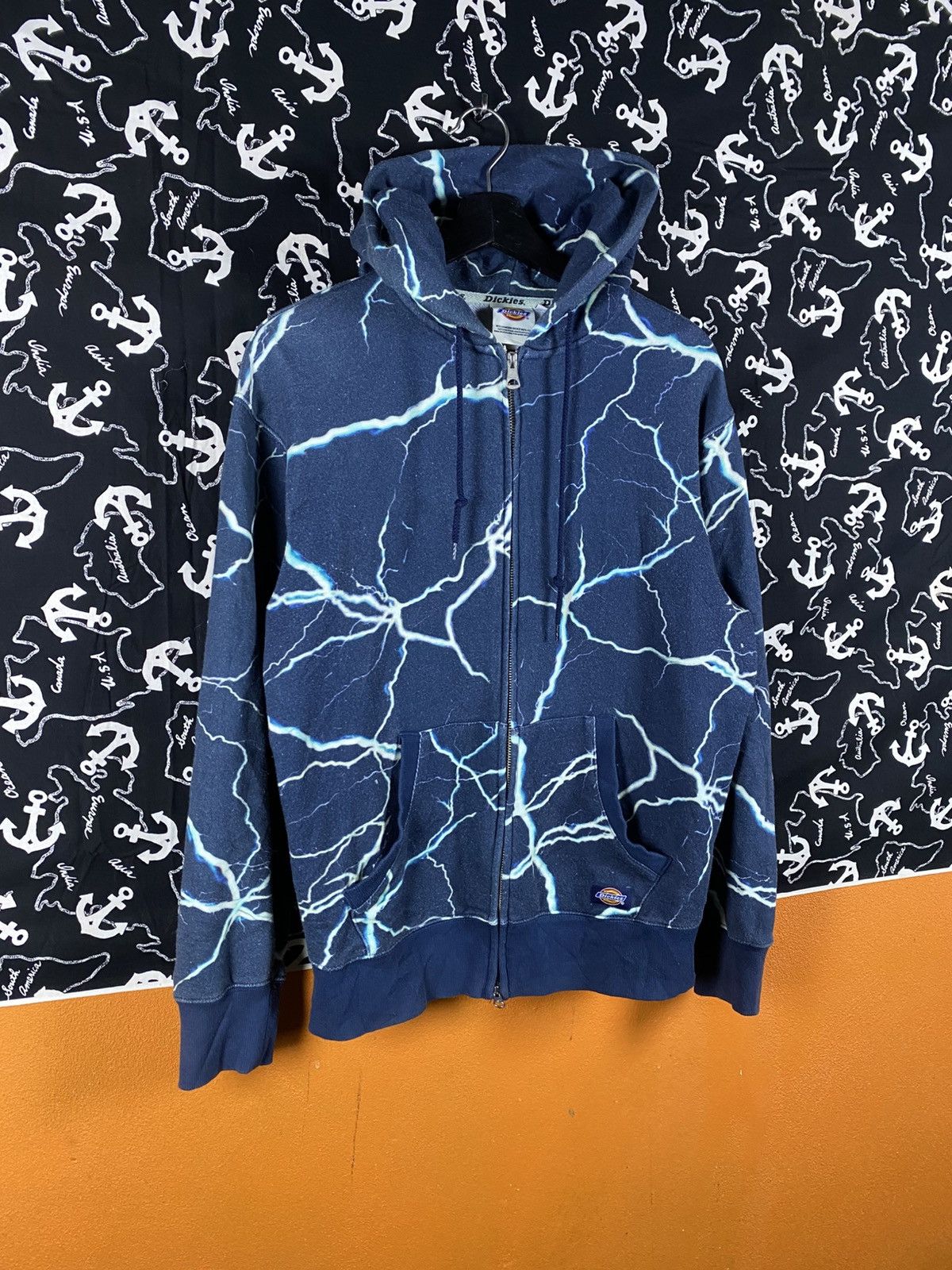 Dickies Dickies Lightning All-Over Print Zip Hoodie Streetwear Size US M / EU 48-50 / 2 - 5 Thumbnail