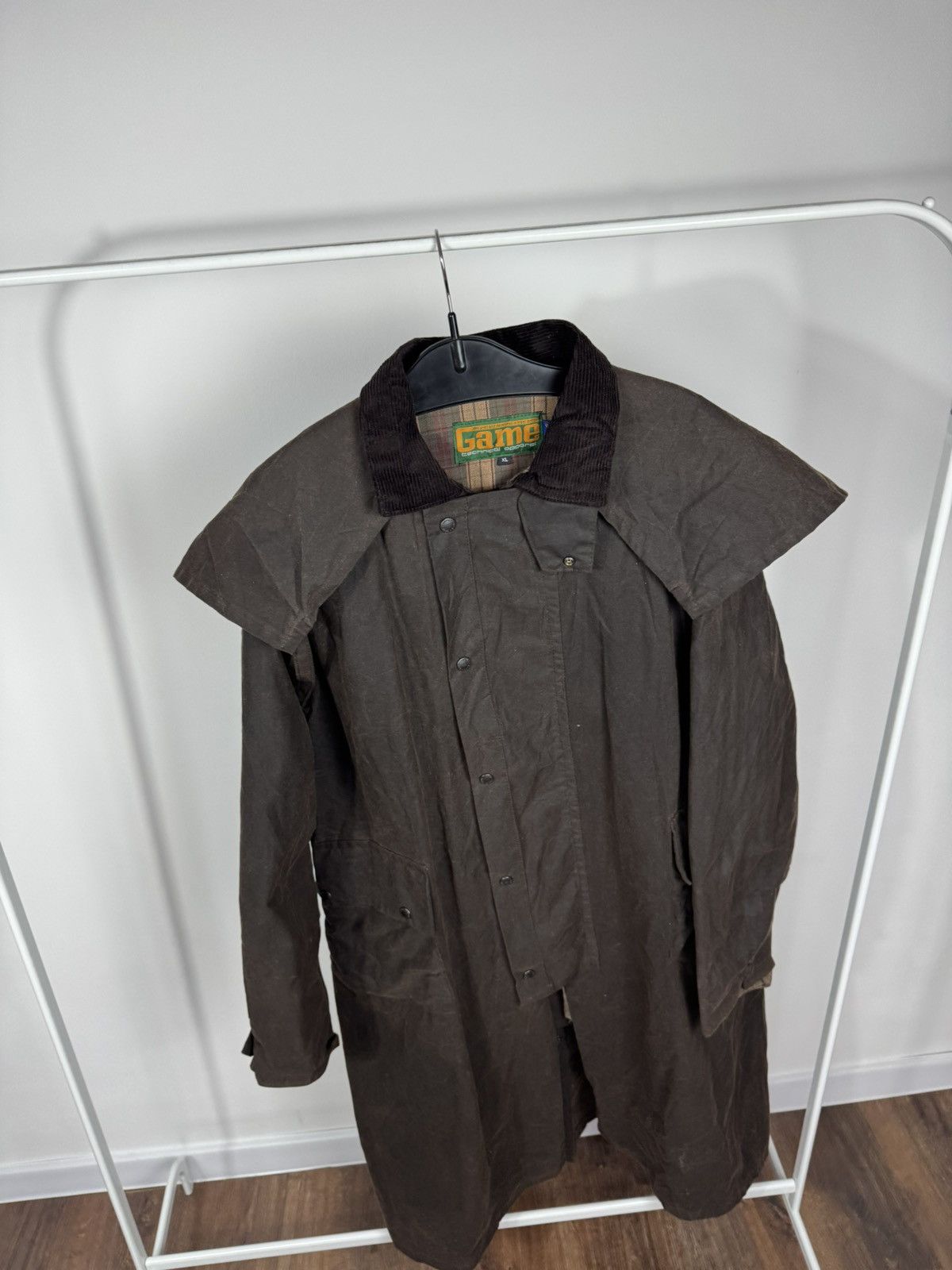Other Vintage Game Waxed Coat Oilskin Jacket XL Brown Field Coat Size US XL / EU 56 / 4 - 10 Thumbnail