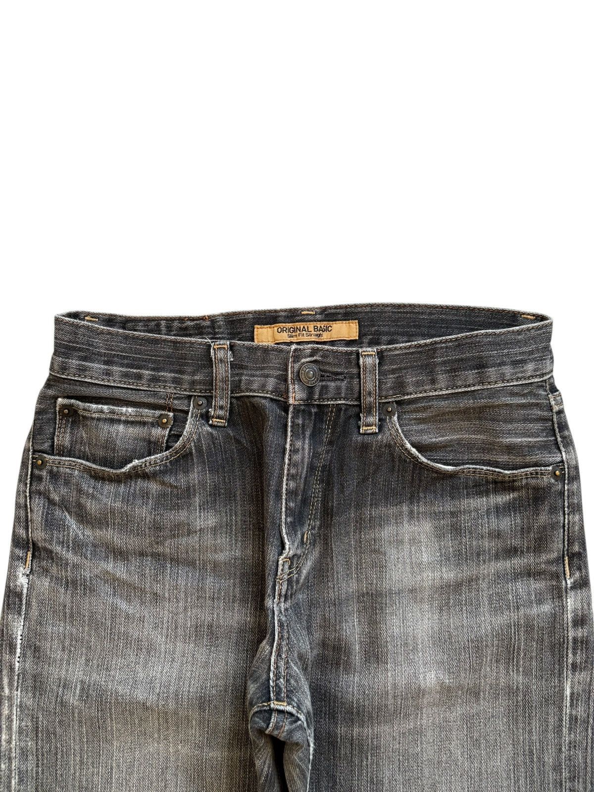 Uniqlo SALES🔥Vintage Uniqlo Faded Wash Distressed Loose Jeans Size US 28 / EU 44 - 4 Thumbnail