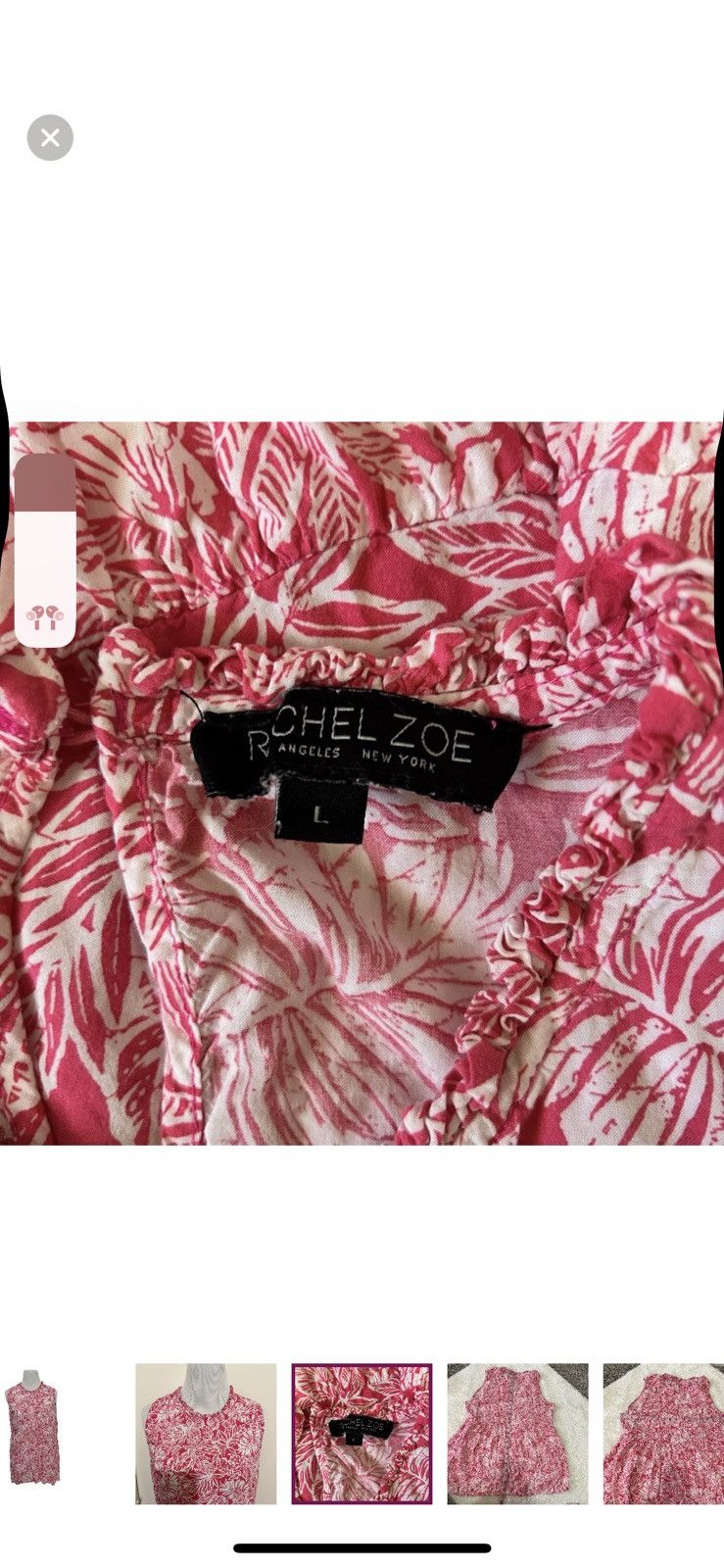 Rachel Zoe Rachel Zoe large floral sleeveless blouse Size L / US 10 / IT 46 - 6 Thumbnail