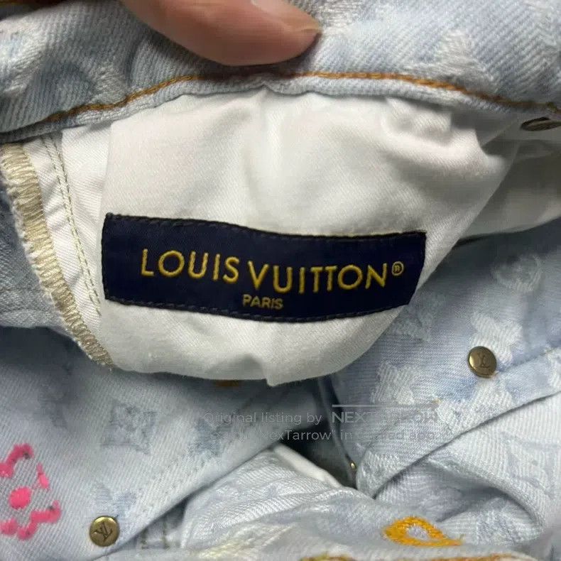 Louis Vuitton Louis Vuitton 24 Blue Logo monogrammed button pocket jeans Size US 31 - 2 Thumbnail