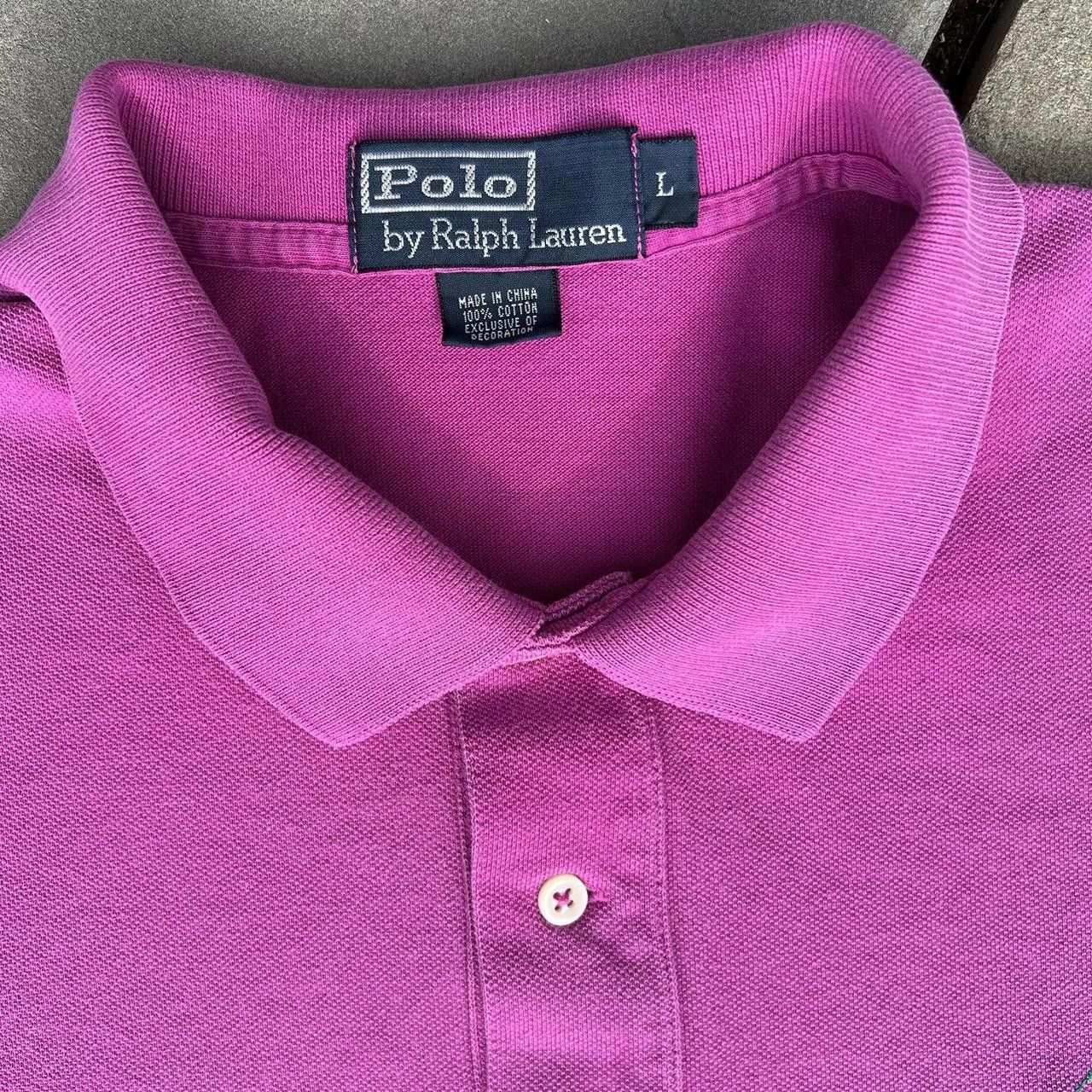 Polo Ralph Lauren × Ralph Lauren Vintage 90s Polo by Ralph Lauren Pink Classic Polo Size US L / EU 52-54 / 3 - 3 Thumbnail