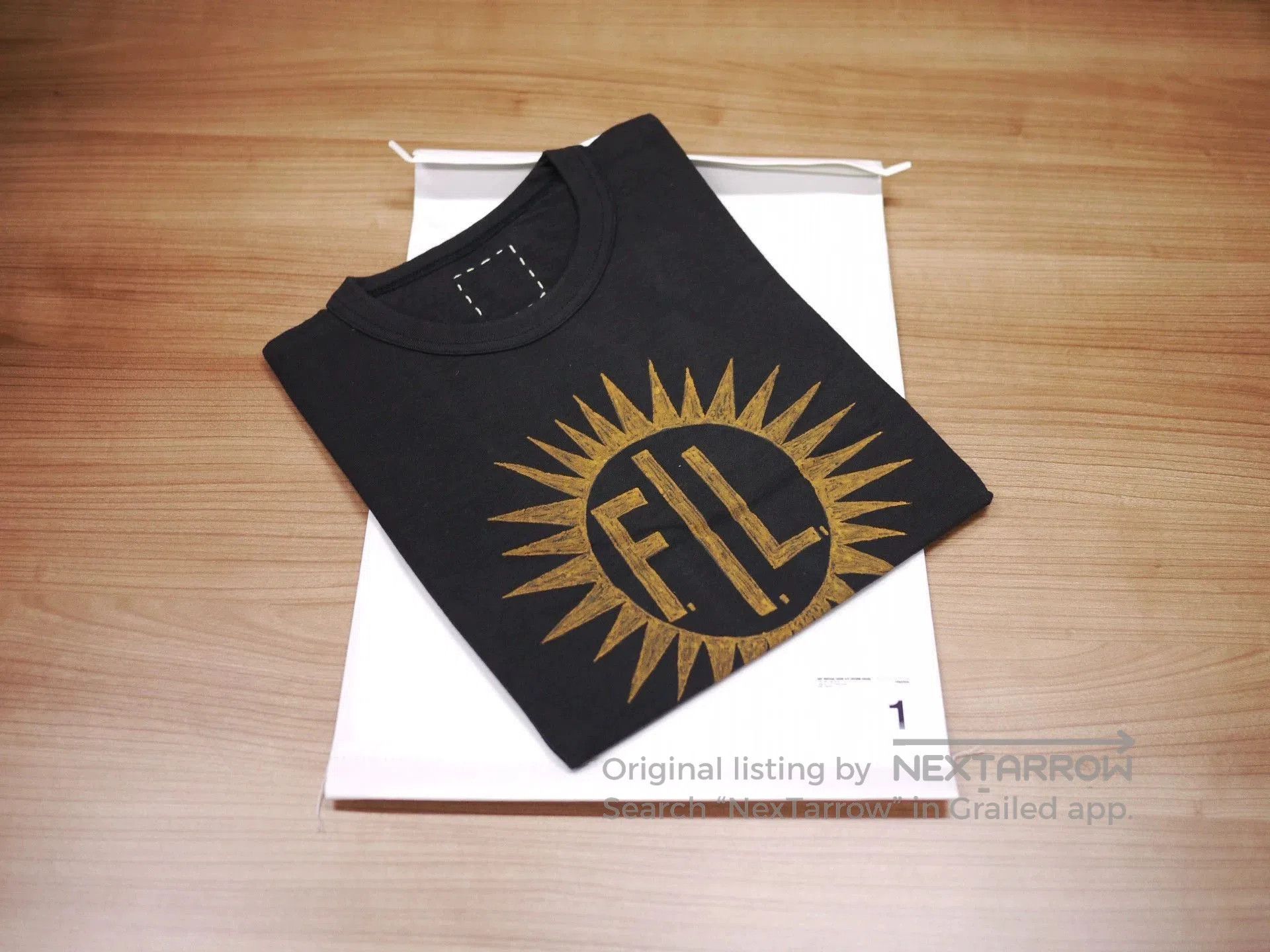 Visvim Black Short Sleeve Sunburst Graphic Tee. Size US S / EU 44-46 / 1 - 1 Thumbnail
