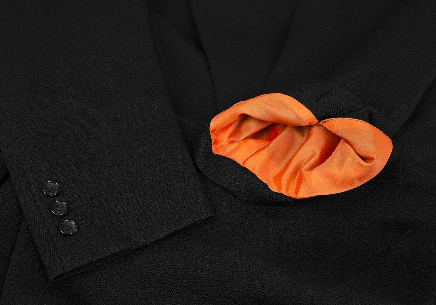 Comme des Garcons Homme Plus Felt Contrast Collar Coat in Black, Size M Size US M / EU 48-50 / 2 - 5 Thumbnail