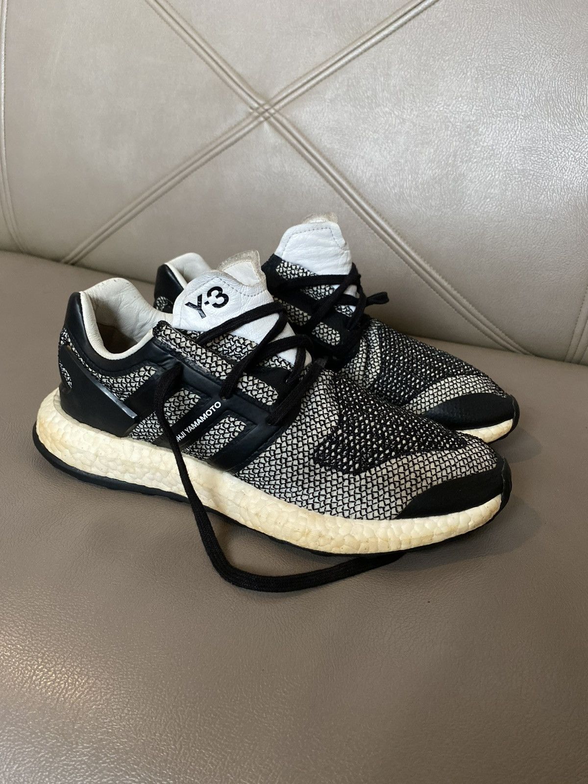 Adidas × Y's Adidas x yohji yamamoto pureboost oreo sneakers Size US 9 / EU 42 - 3 Thumbnail