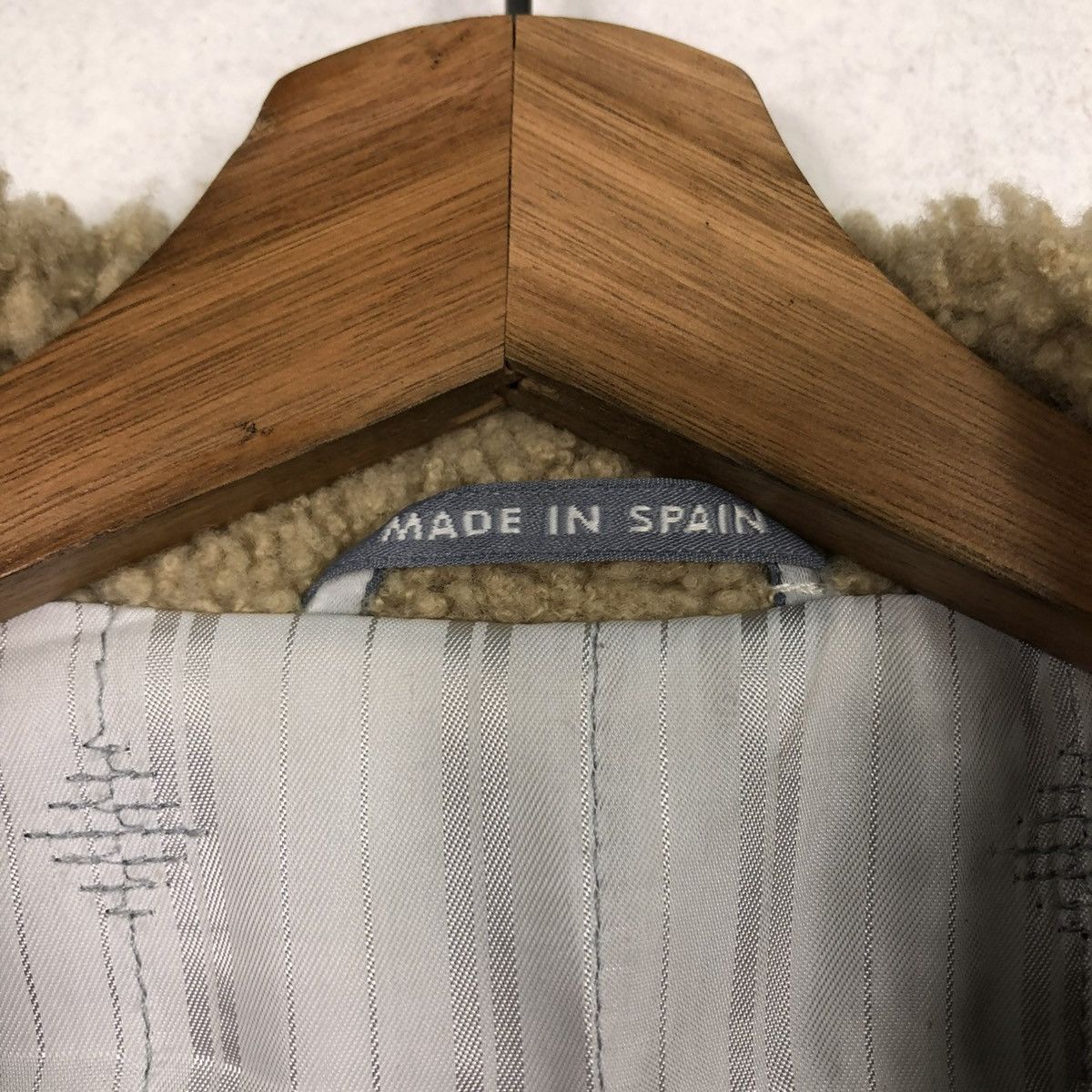 Vintage 🔥VINTAGE LEATHER JACKET DOUBLE COLLAR SHERPA GEROME SPAIN Size US M / EU 48-50 / 2 - 19 Thumbnail