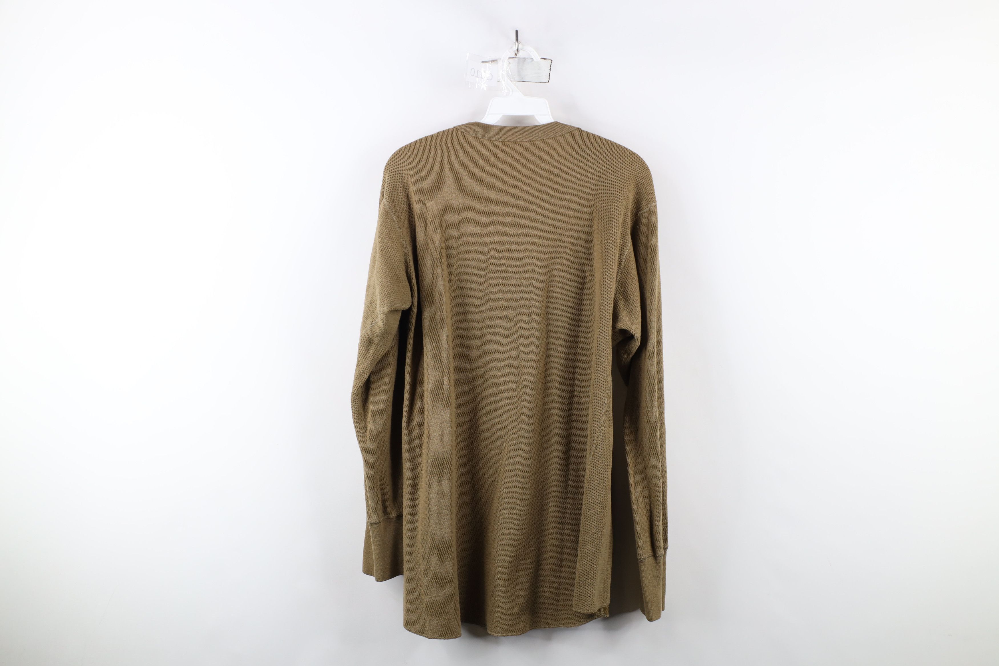 Vintage Vintage 90s Streetwear Waffle Knit Long Sleeve T-Shirt Size US M / EU 48-50 / 2 - 6 Thumbnail