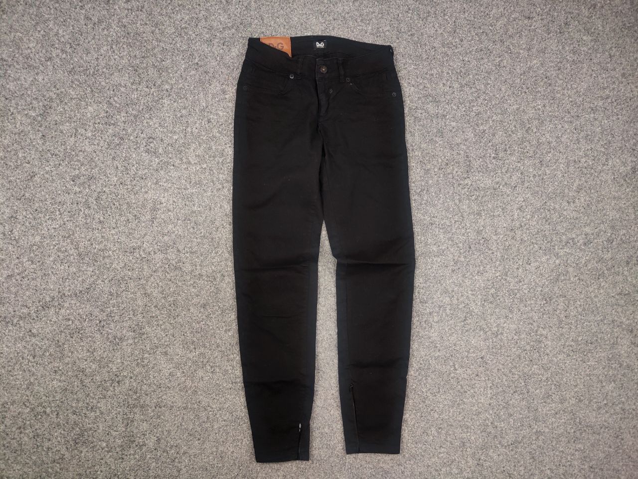 Dolce & Gabbana Dolce & Gabbana vintage black trousers Zip Ankle Slim Jeans Size 25" / US 0 / IT 36 - 2 Thumbnail
