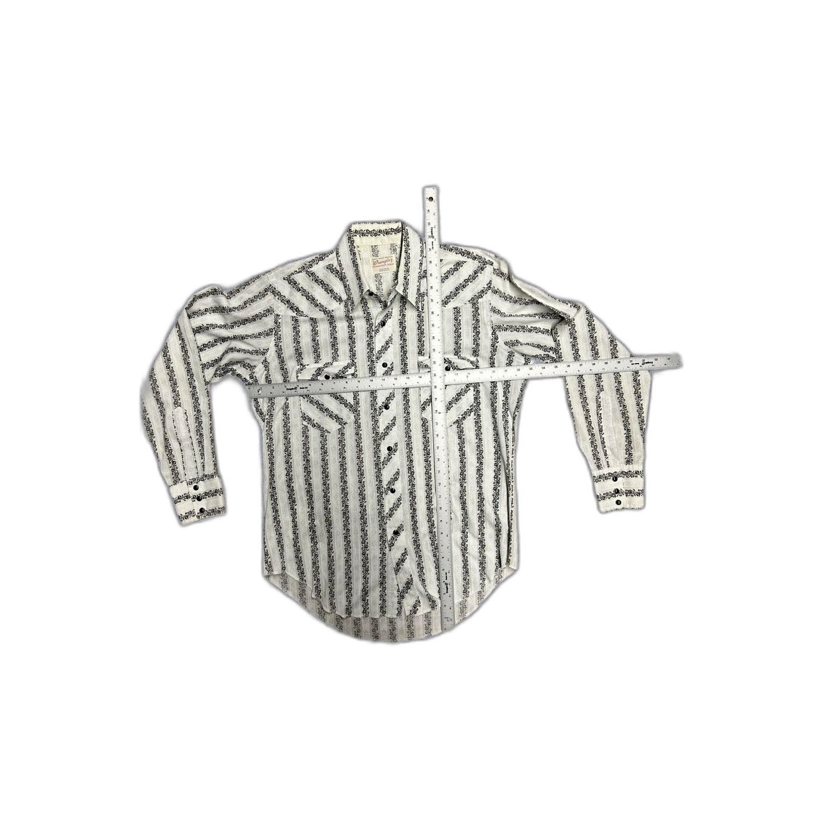 Wrangler Vintage 70s Wrangler Western Pearl Snap Shirt Mens L Rose Pr Size US L / EU 52-54 / 3 - 5 Thumbnail
