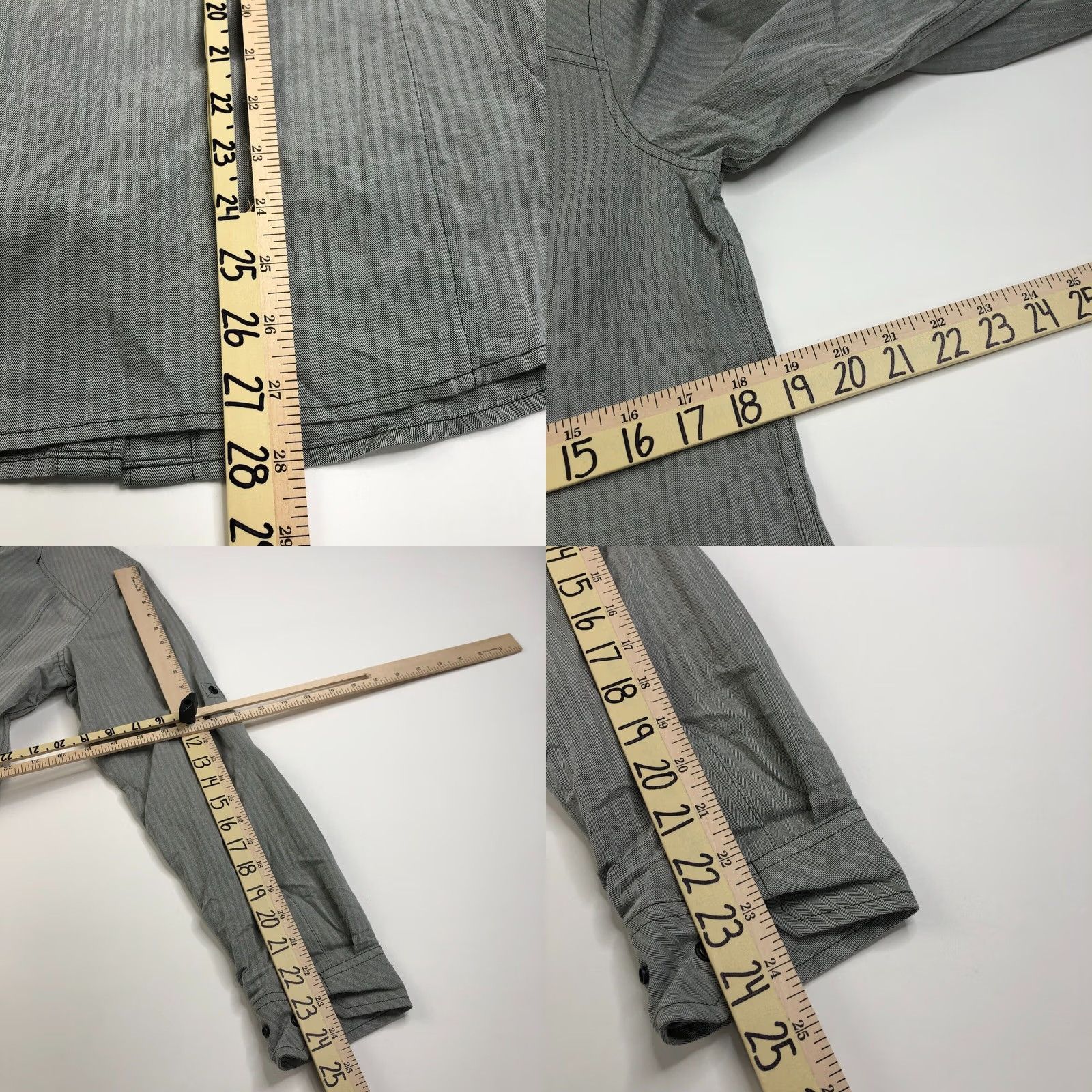 Vintage 5.11 Tactical Shirt Women M Button-Up Striped LS Outdoor Trek Trail Cotton Gray 5.11 Shirt Womens Button-Up Casual All Seasons Size M / US 6-8 / IT 42-44 - 8 Thumbnail