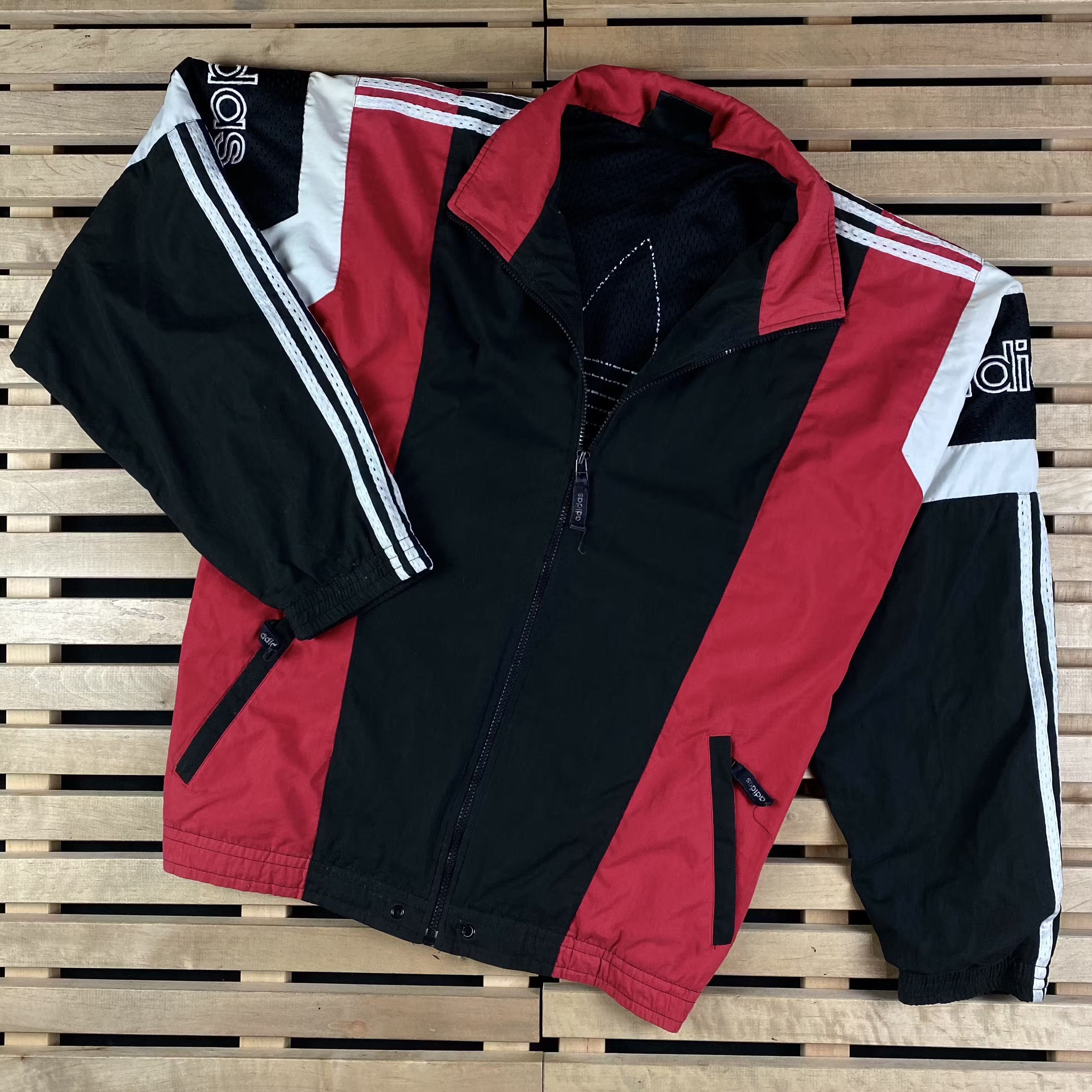 Adidas × Vintage Men’s Bomber Jacket Adidas Vintage Big Logo Back Size L Size US L / EU 52-54 / 3 - 1 Thumbnail