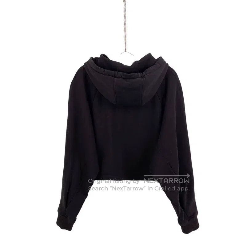 Loewe Loewe Cotton chest leather brand logo short hoodie Size M / US 6-8 / IT 42-44 - 2 Thumbnail