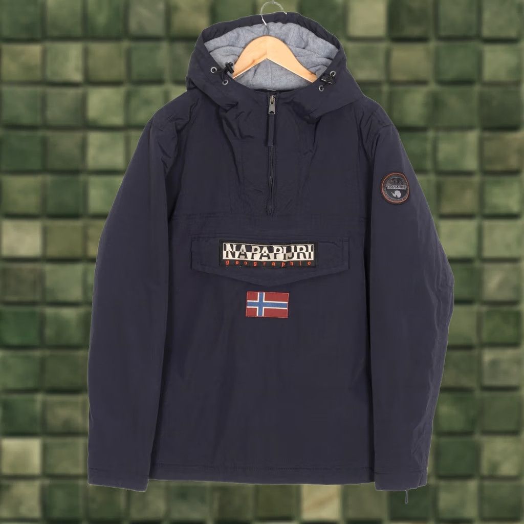 Napapijri NAPAPIJRI Winter Rainforest Hooded Anorak Jacket Men Size XL MJ6612 Size US XL / EU 56 / 4 - 1 Thumbnail
