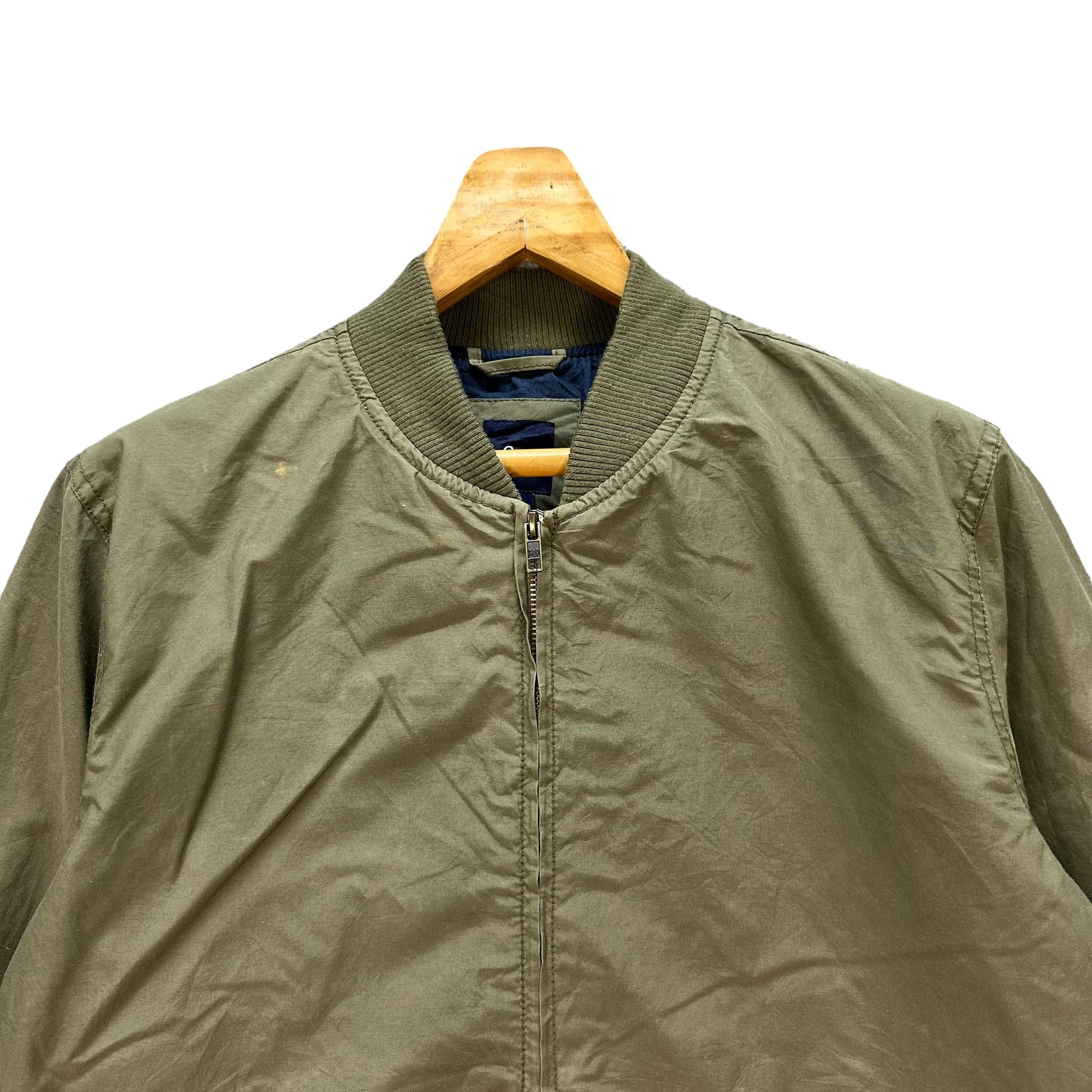 Gap Gap Olive Green Bomber Jacket #A2-0039 Size US L / EU 52-54 / 3 - 2 Thumbnail